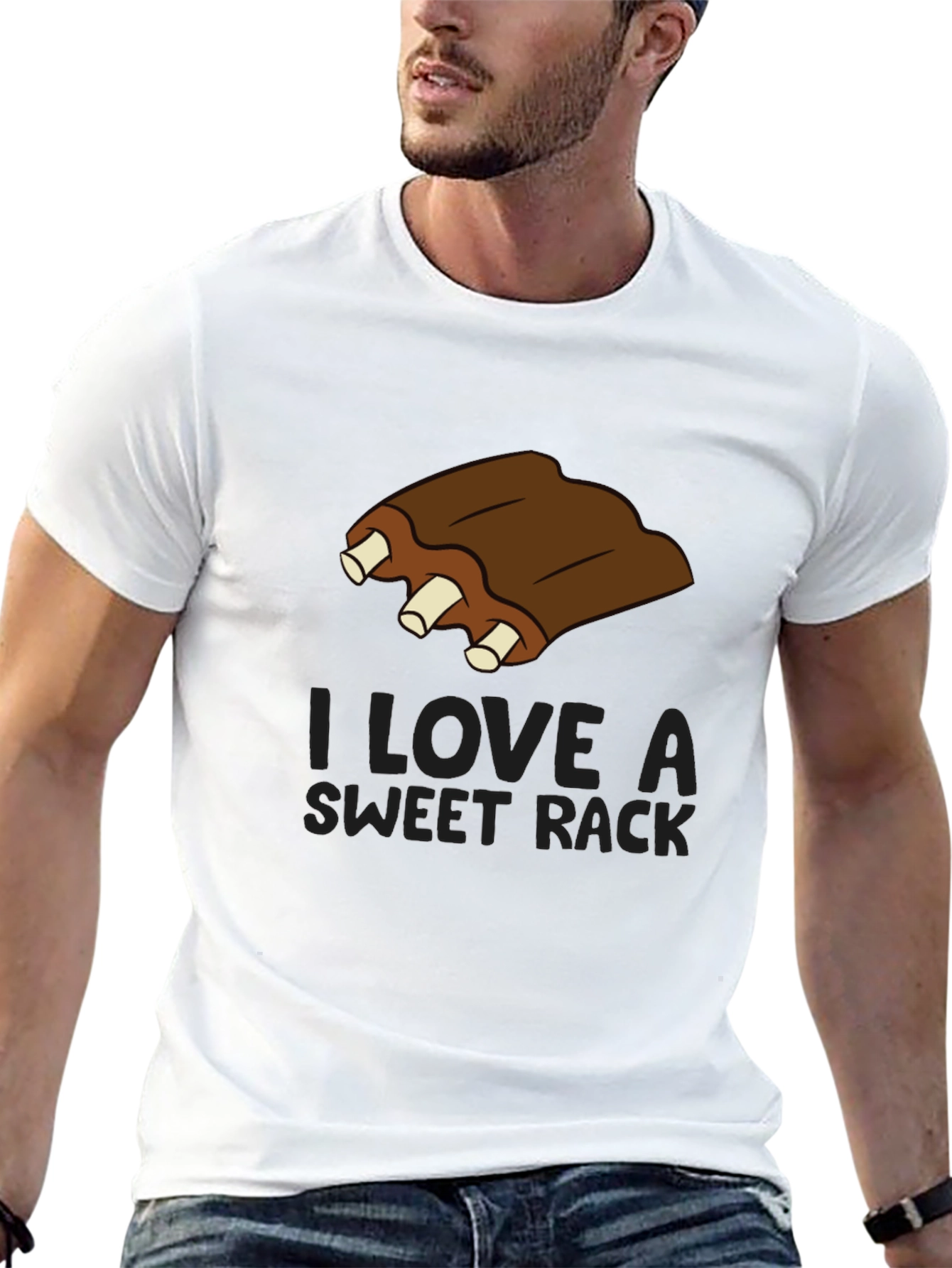 Funny Ribs T-Shirt - I Love A Sweet Rack