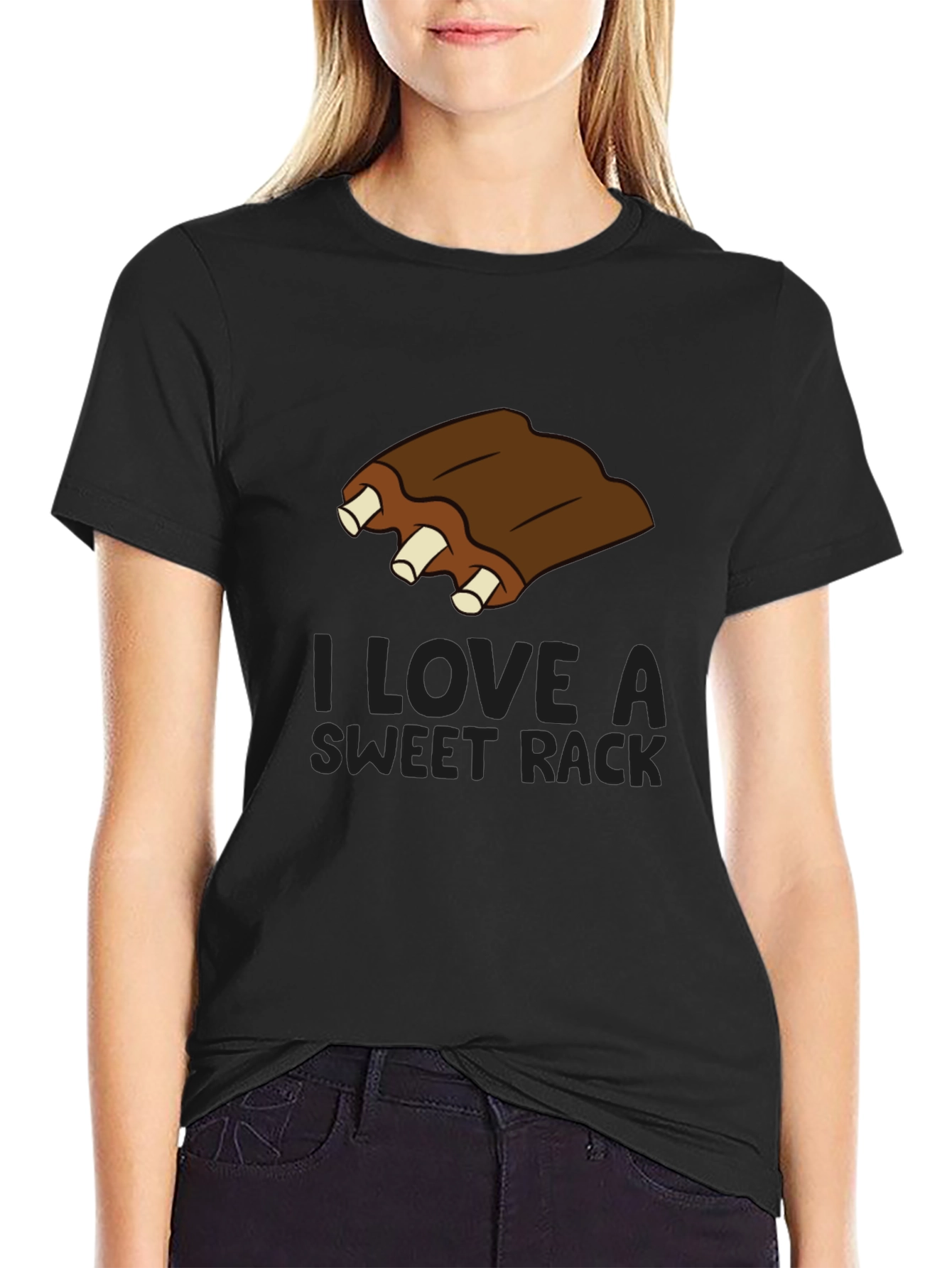 Funny Ribs T-Shirt - I Love A Sweet Rack