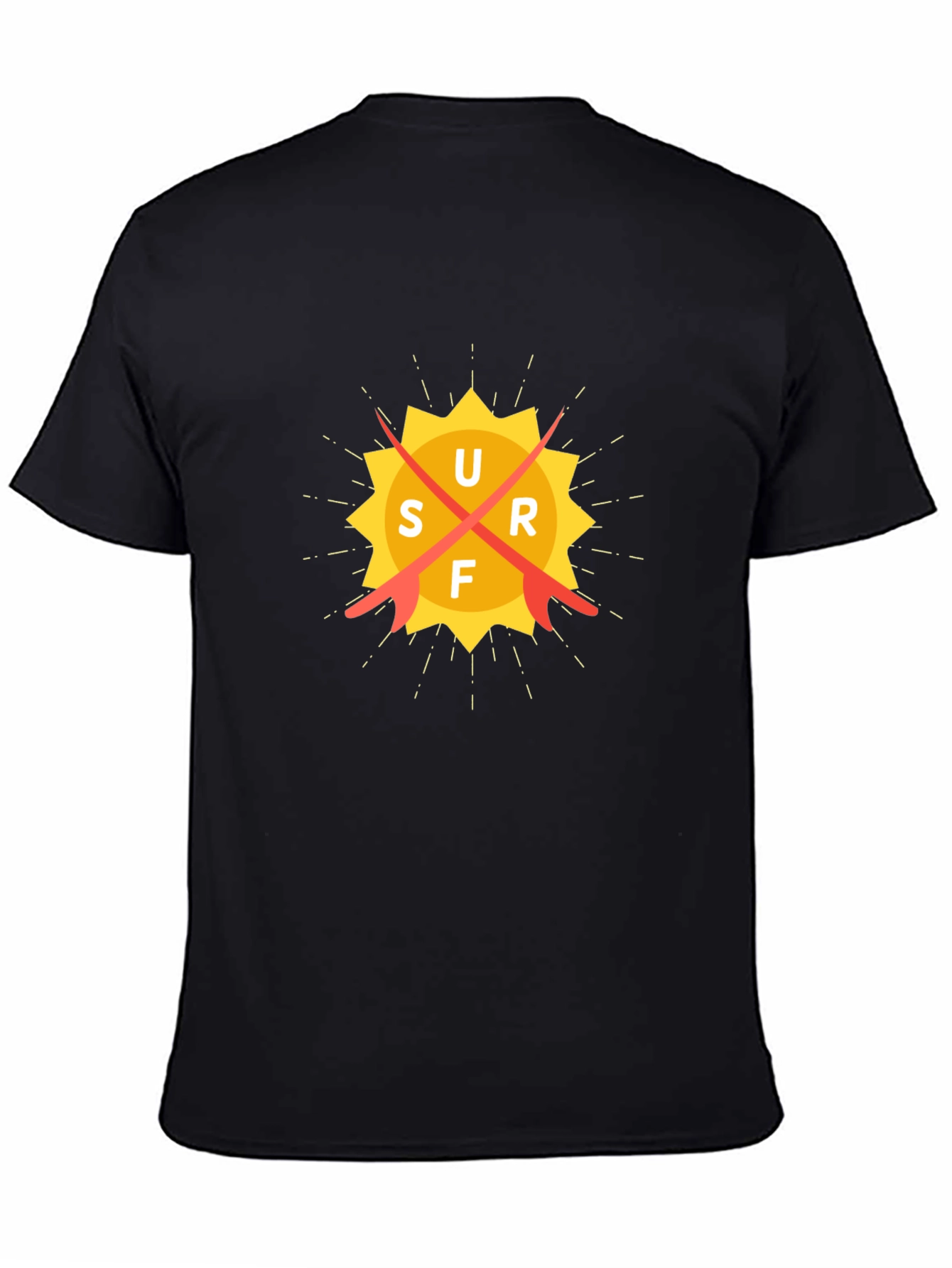 Surf Sun Graphic Tee - Black