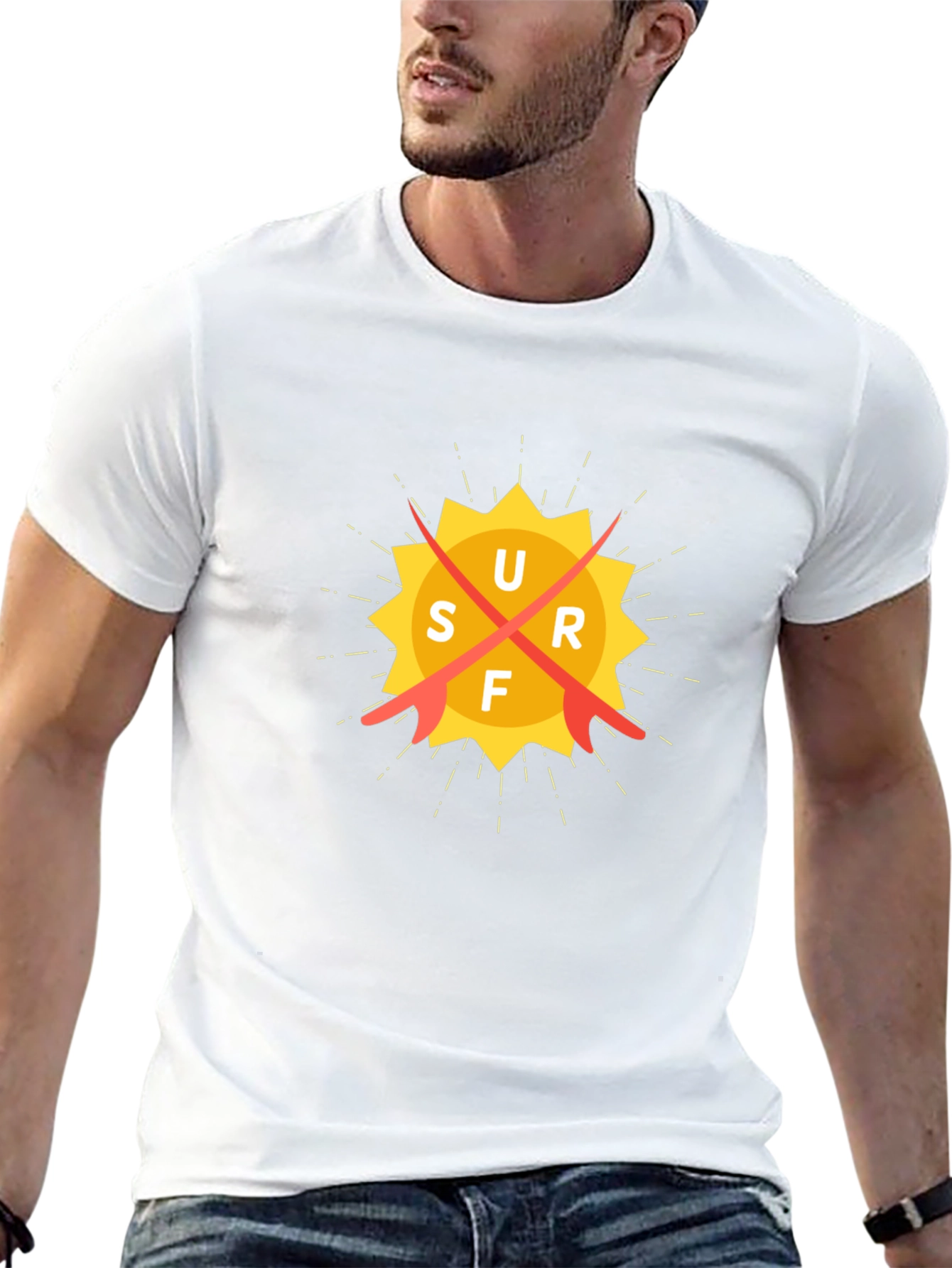 Surf Sun Graphic Tee - Black