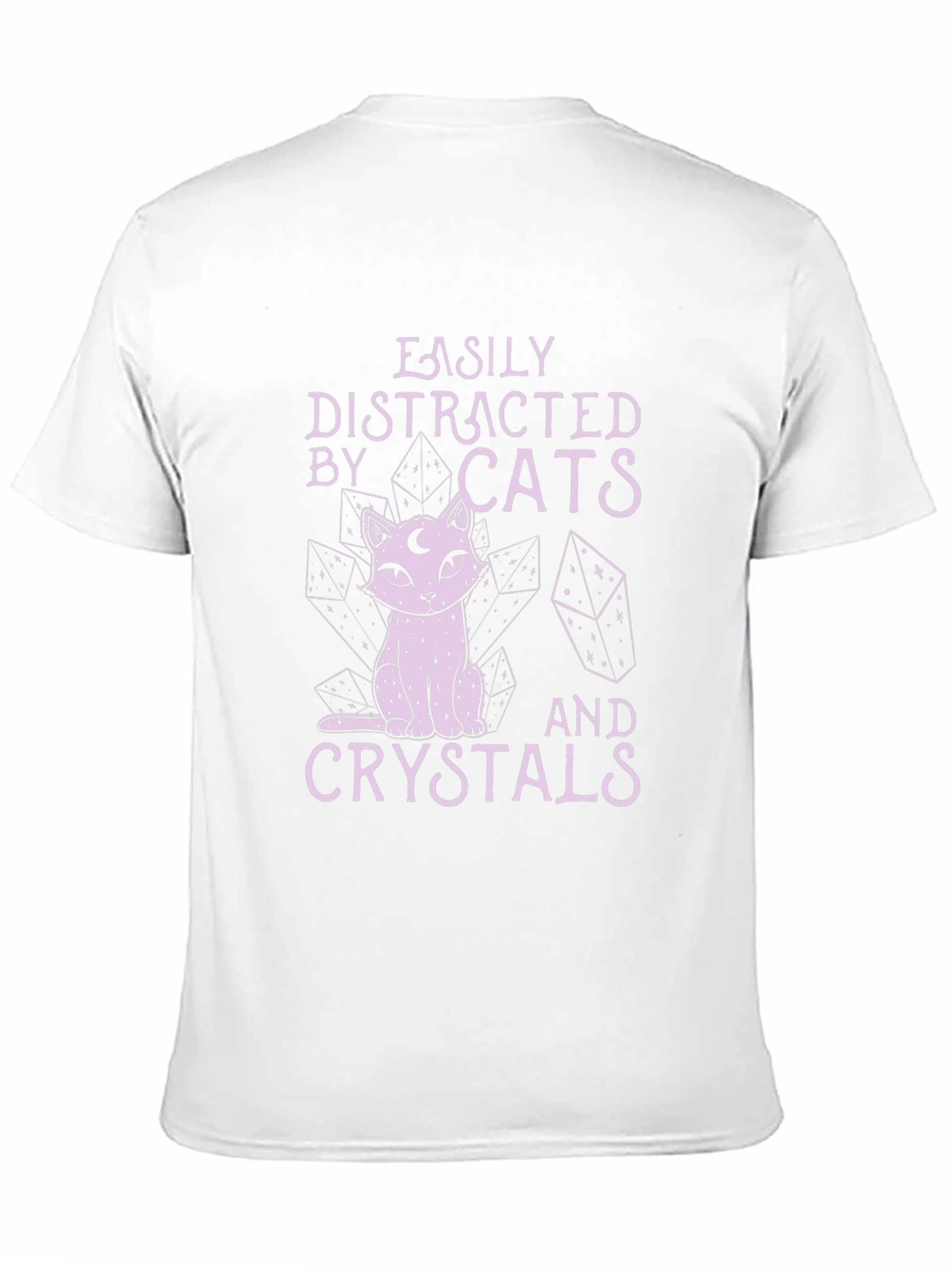 Easily Distracted by Cats and Crystals T-Shirt