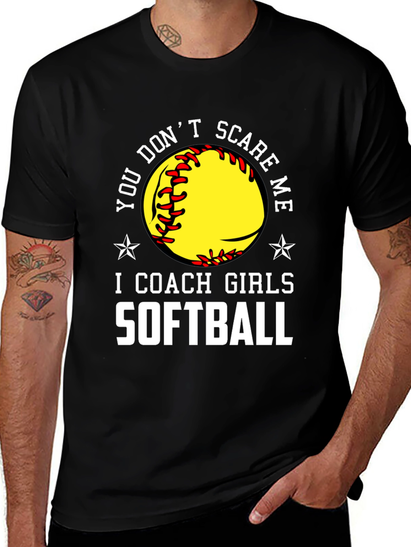Softball Coach T-Shirt - Dont Scare Me!