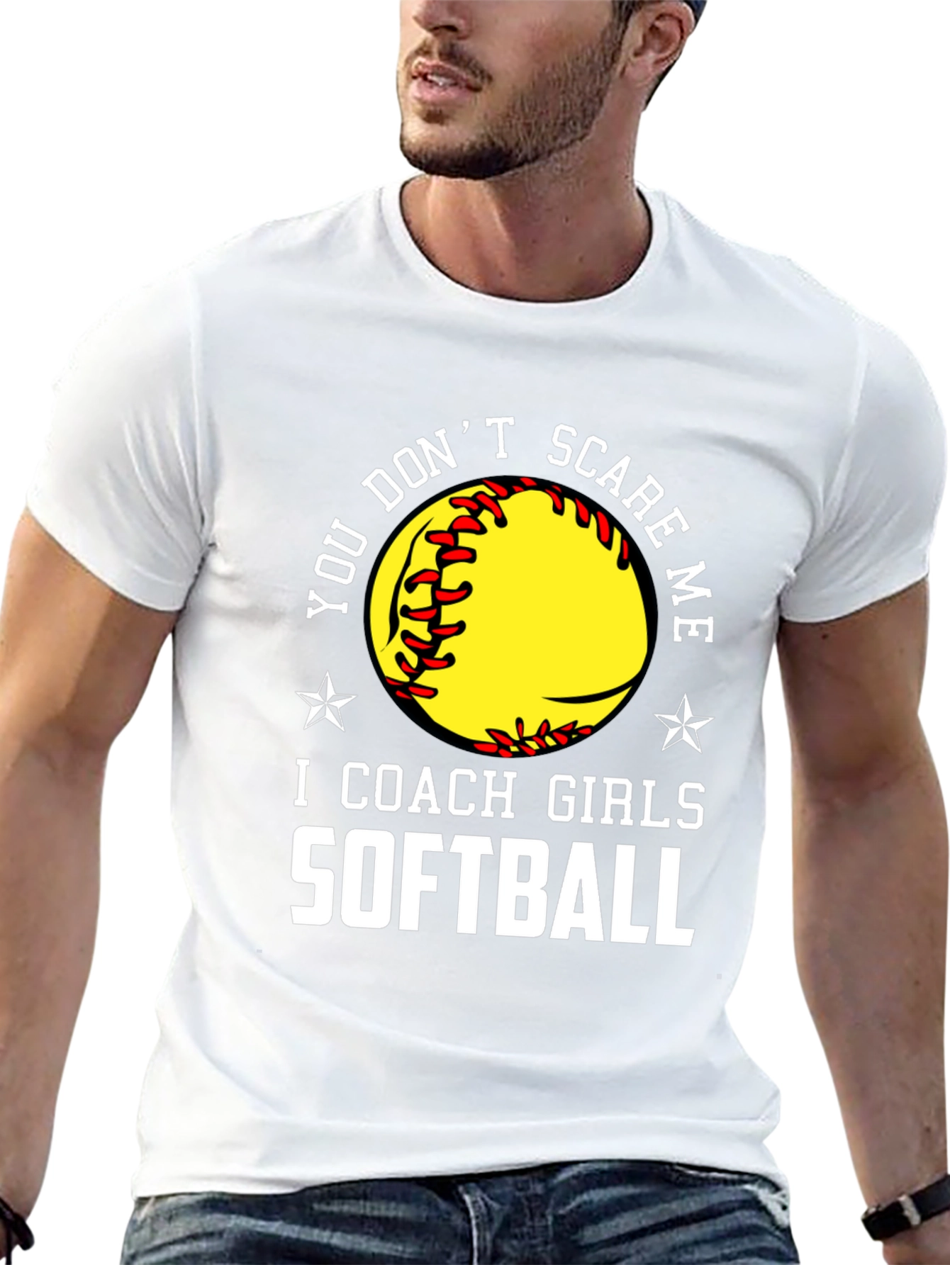 Softball Coach T-Shirt - Dont Scare Me!