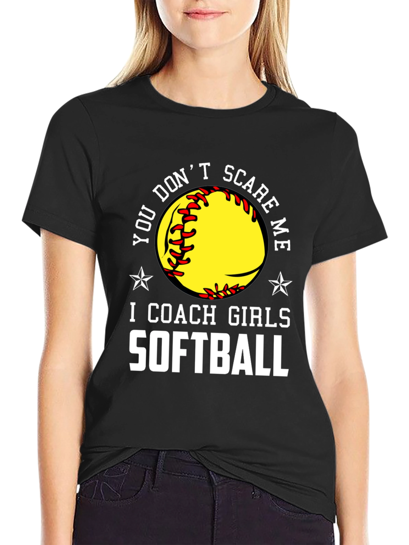 Softball Coach T-Shirt - Dont Scare Me!