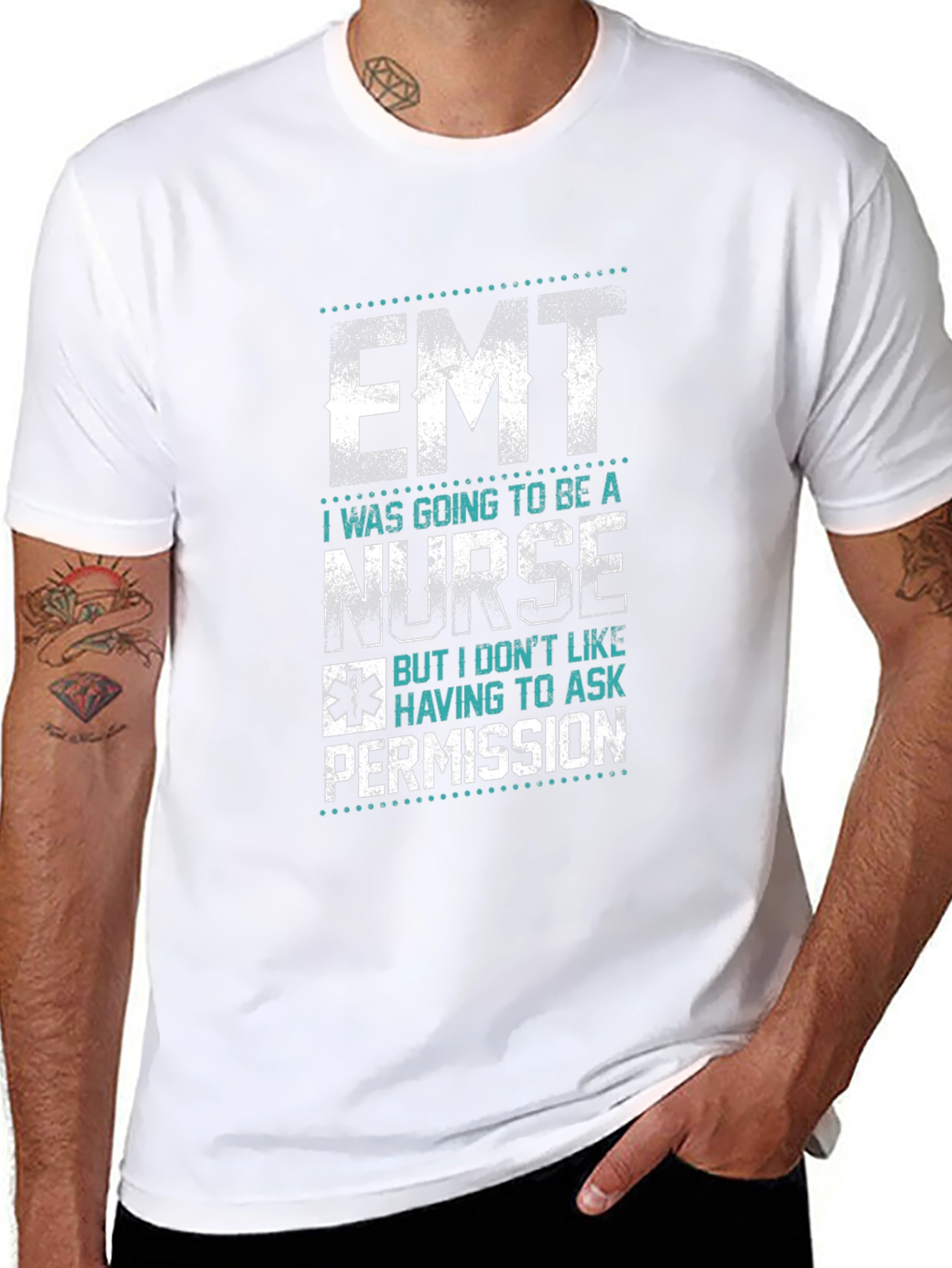 EMT Nurse Funny Graphic T-Shirt