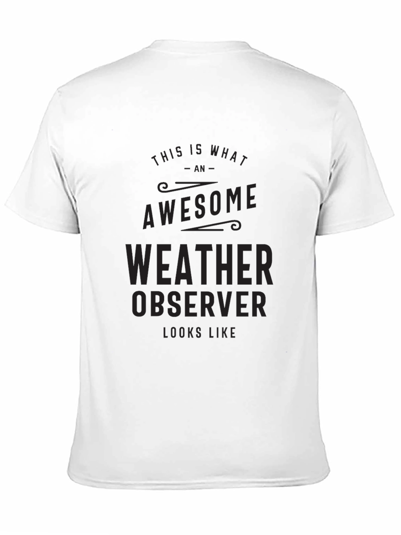 Awesome Weather Observer Black T-Shirt