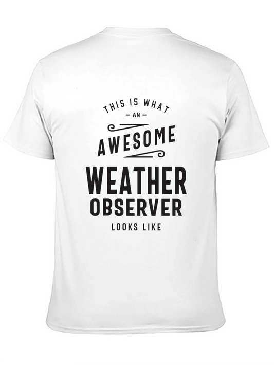 Awesome Weather Observer Black T-Shirt