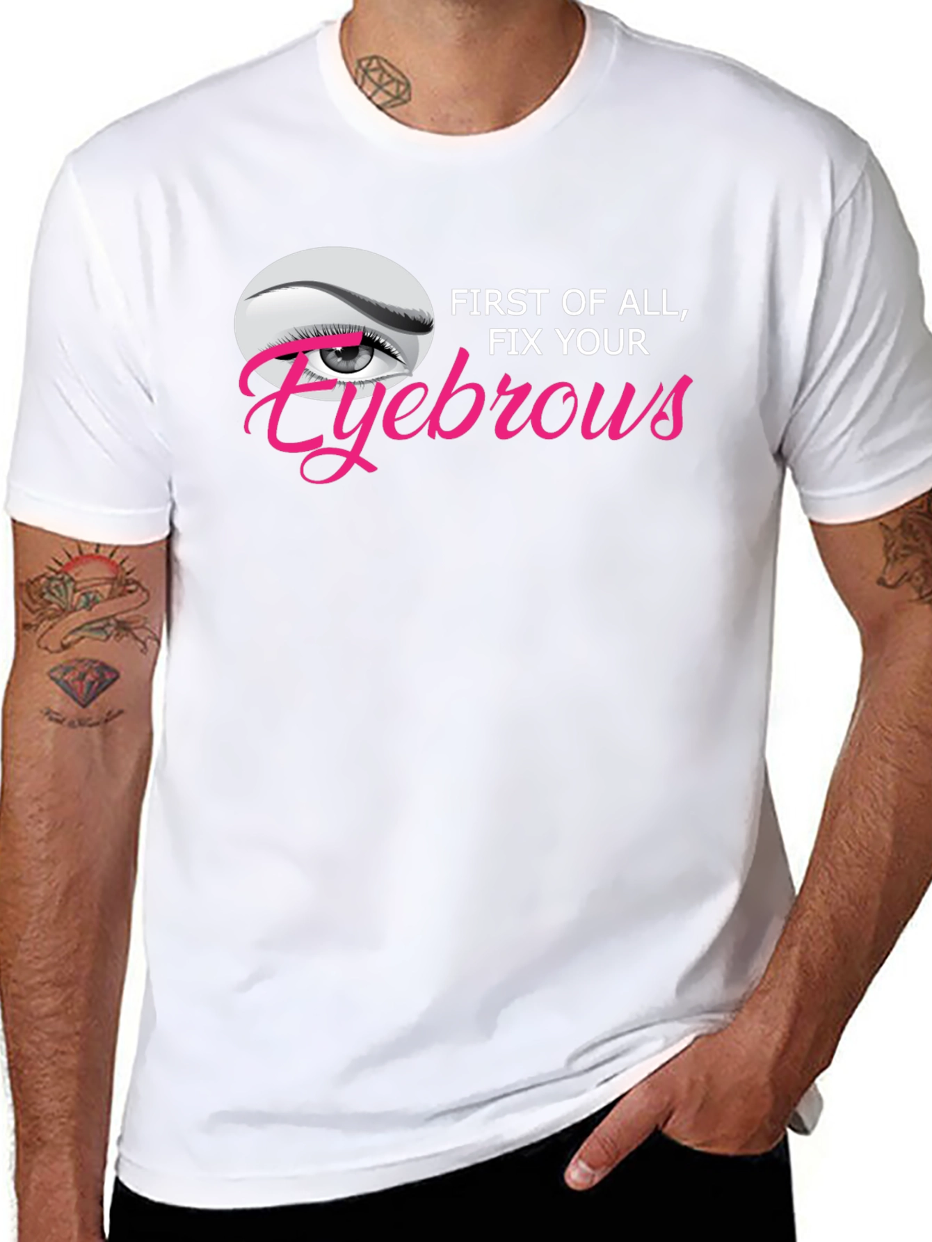 Fix Your Eyebrows Graphic T-Shirt - Unisex