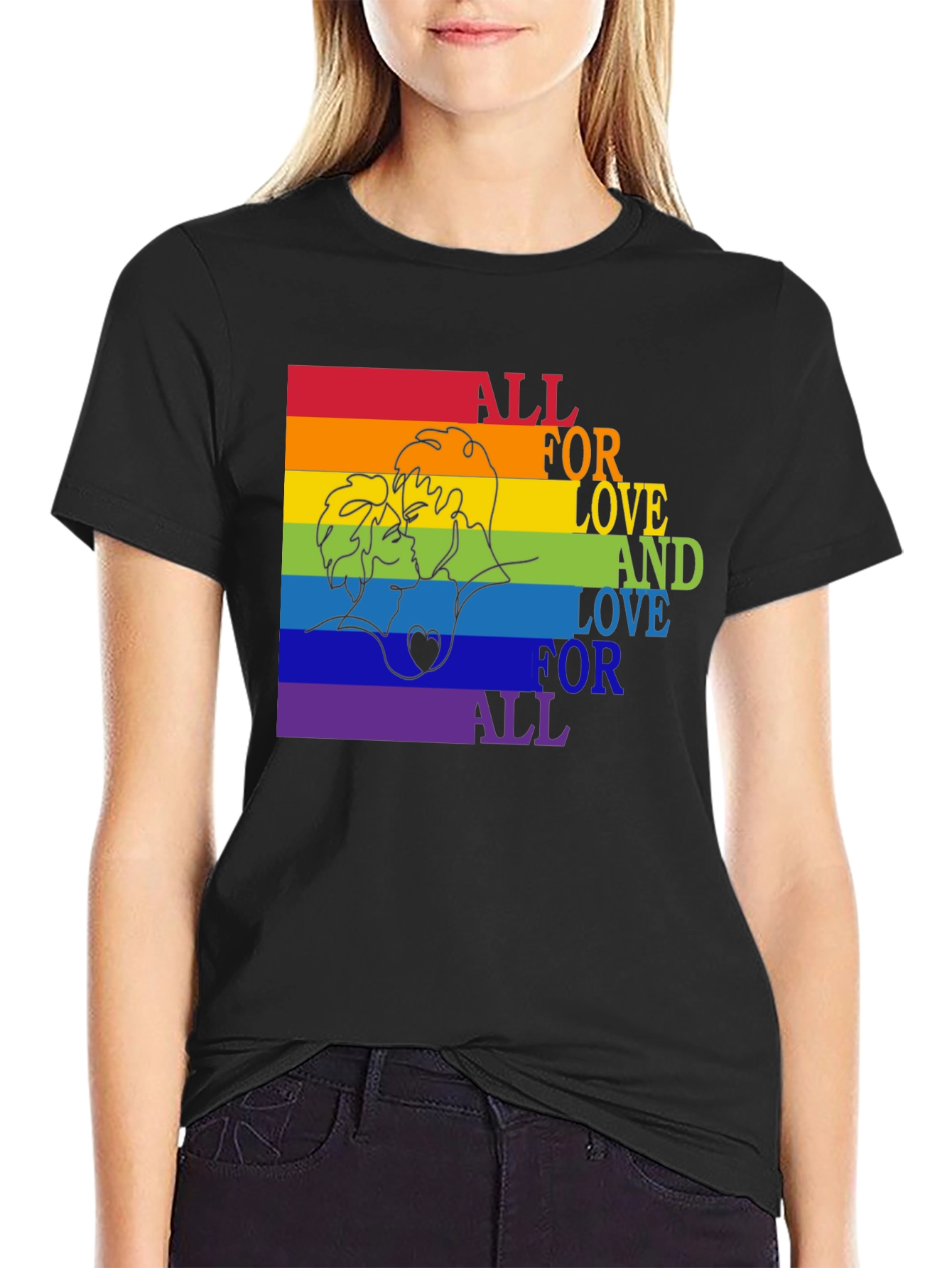 Love is Love Rainbow Graphic Tee