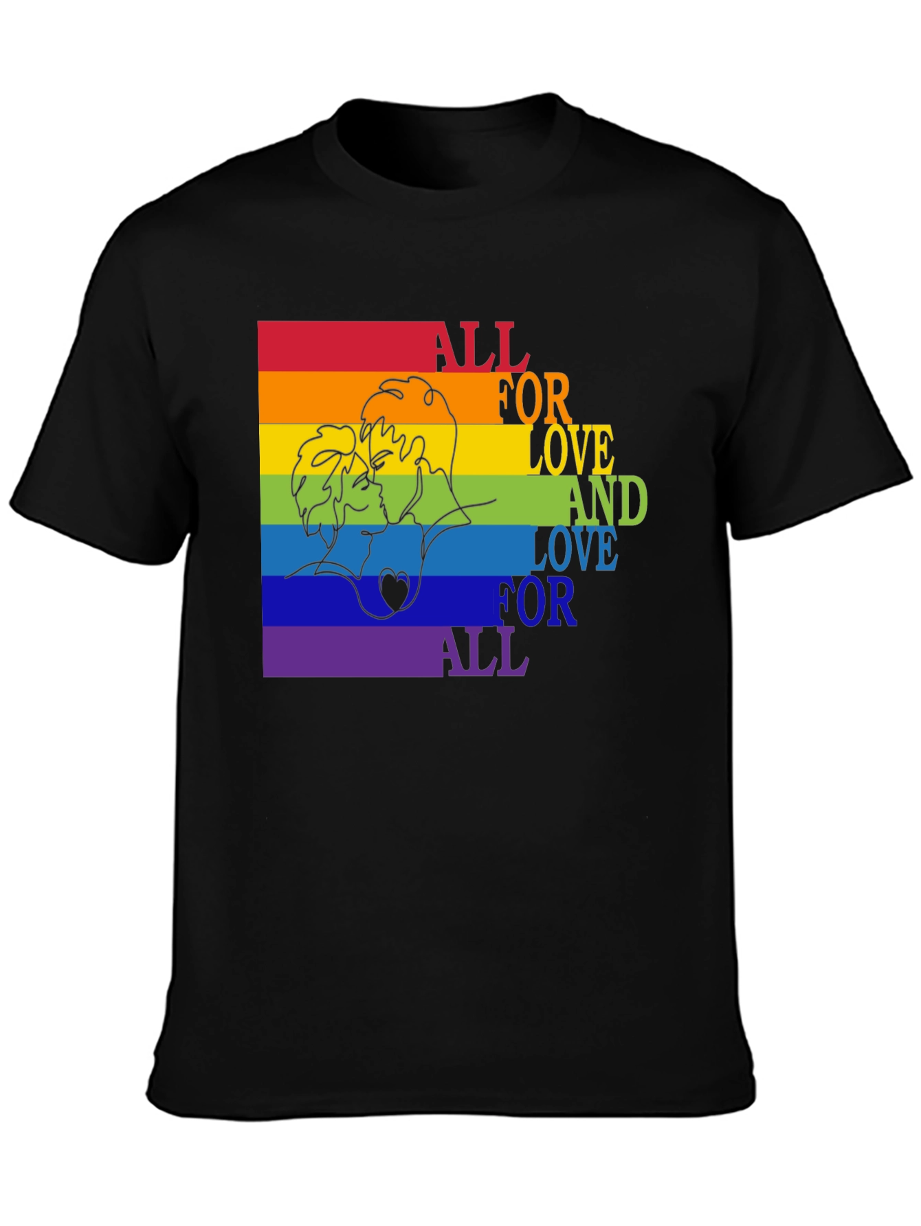 Love is Love Rainbow Graphic Tee