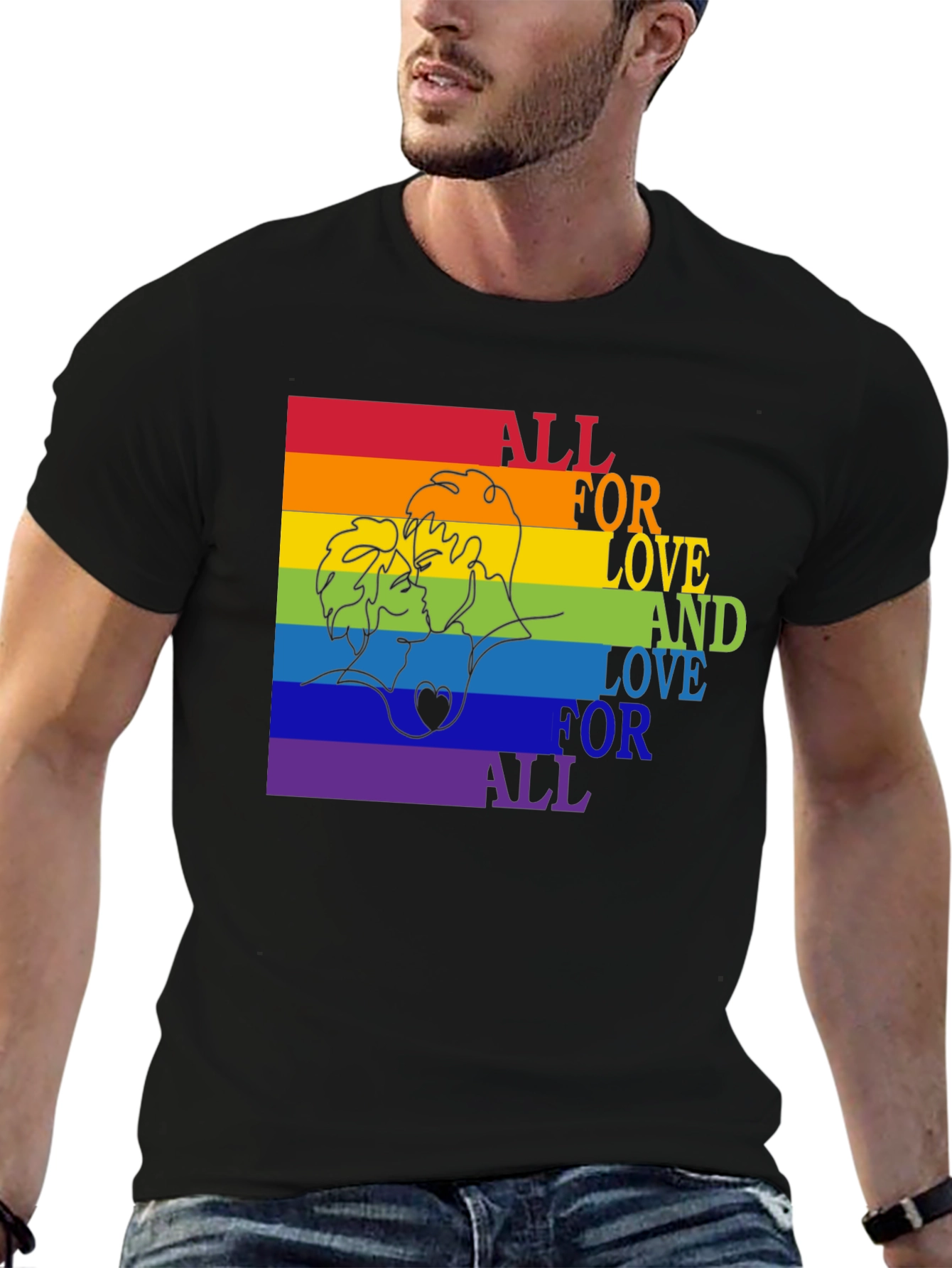 Love is Love Rainbow Graphic Tee
