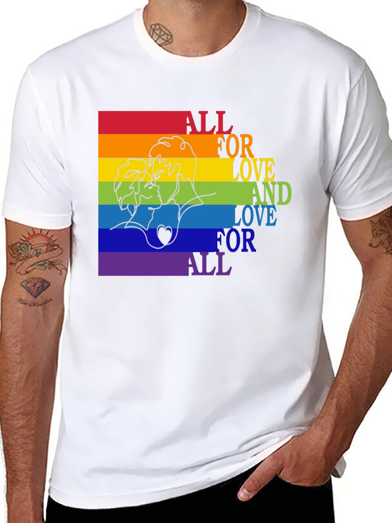 Love is Love Rainbow Graphic Tee