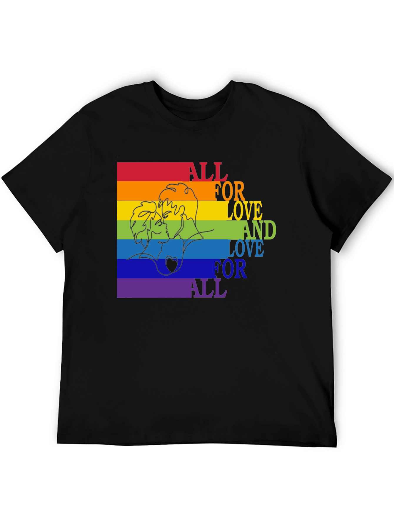 Love is Love Rainbow Graphic Tee