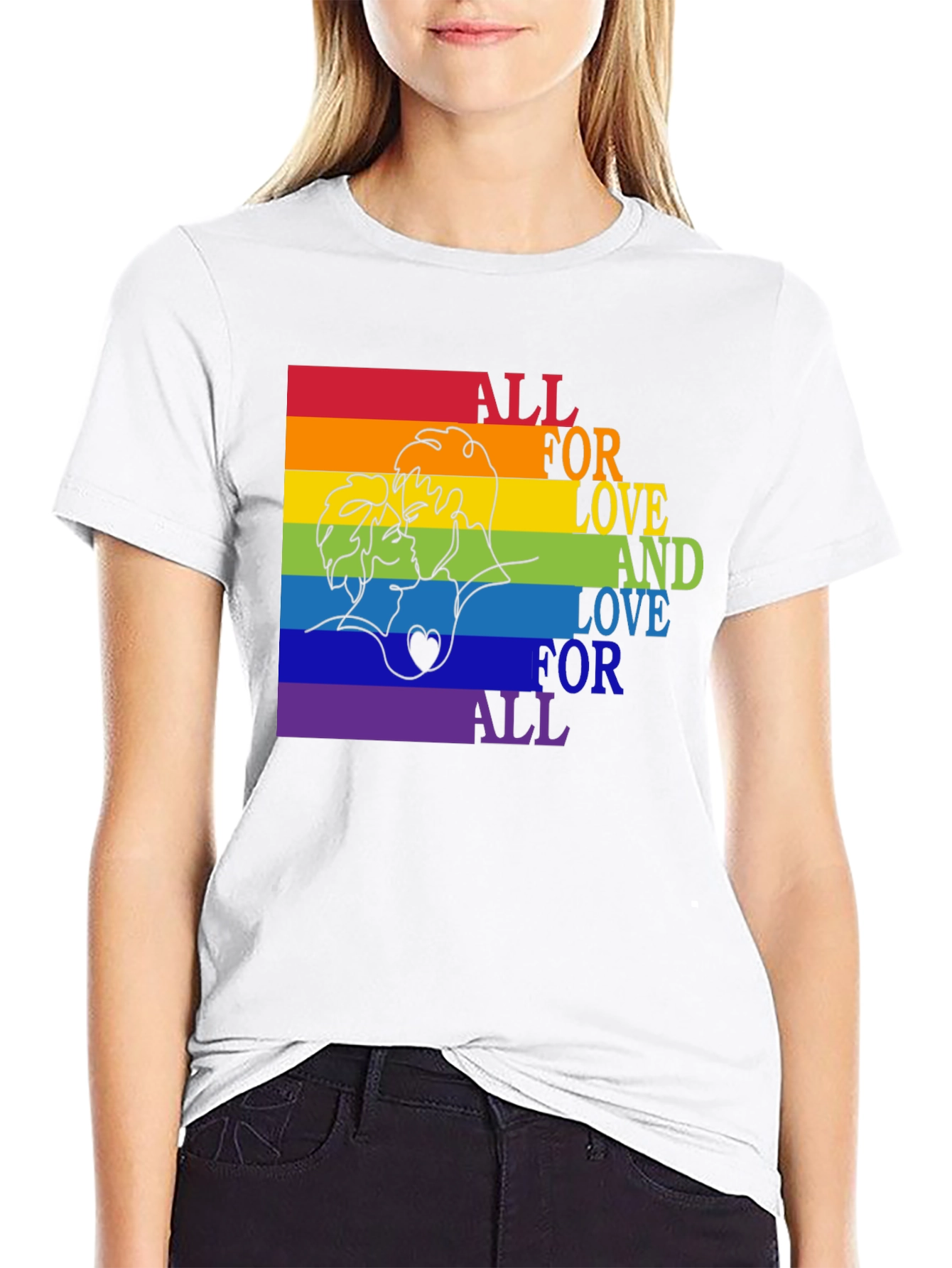 Love is Love Rainbow Graphic Tee