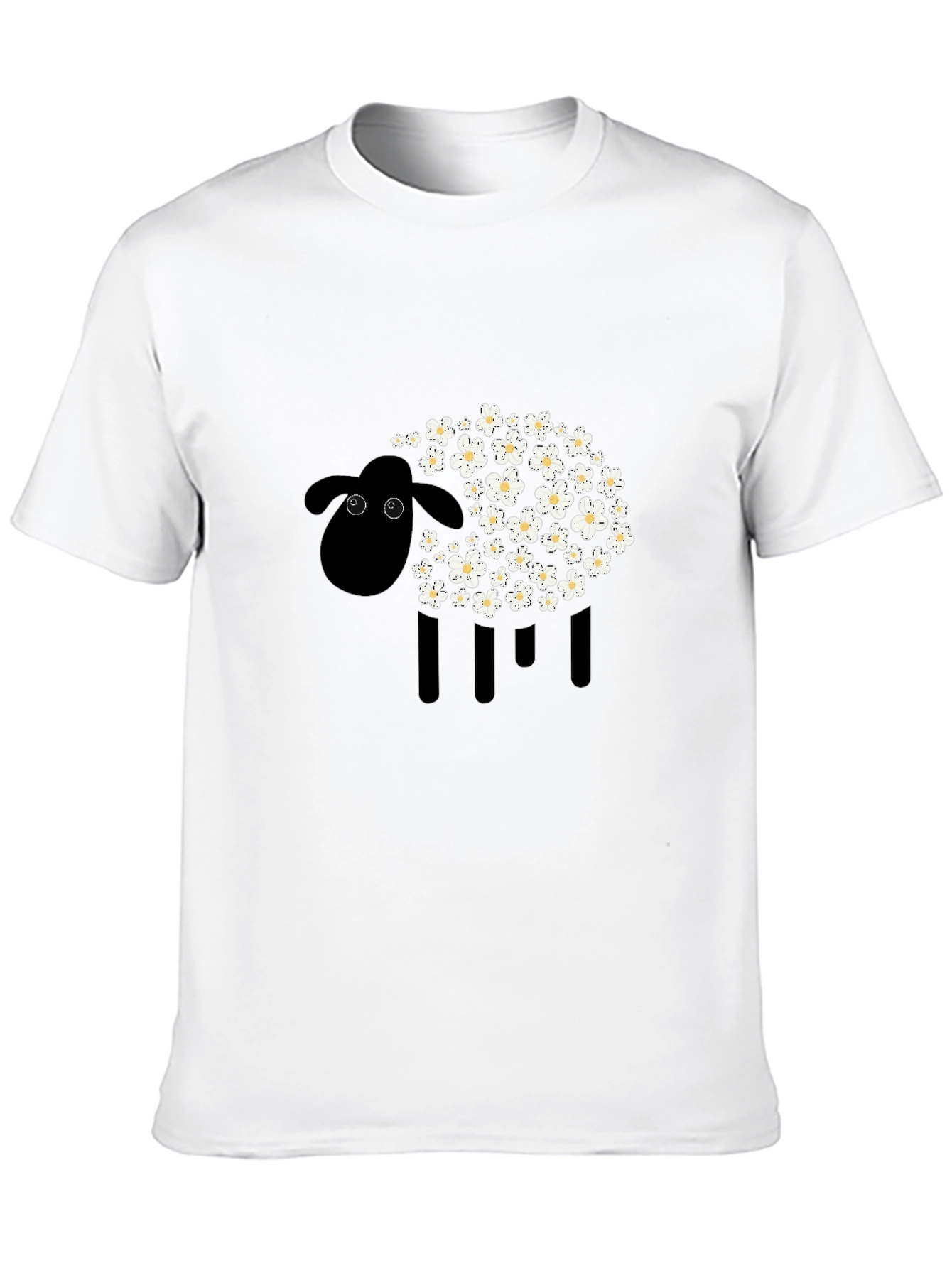 Black Sheep Floral Graphic Tee - Modern Style