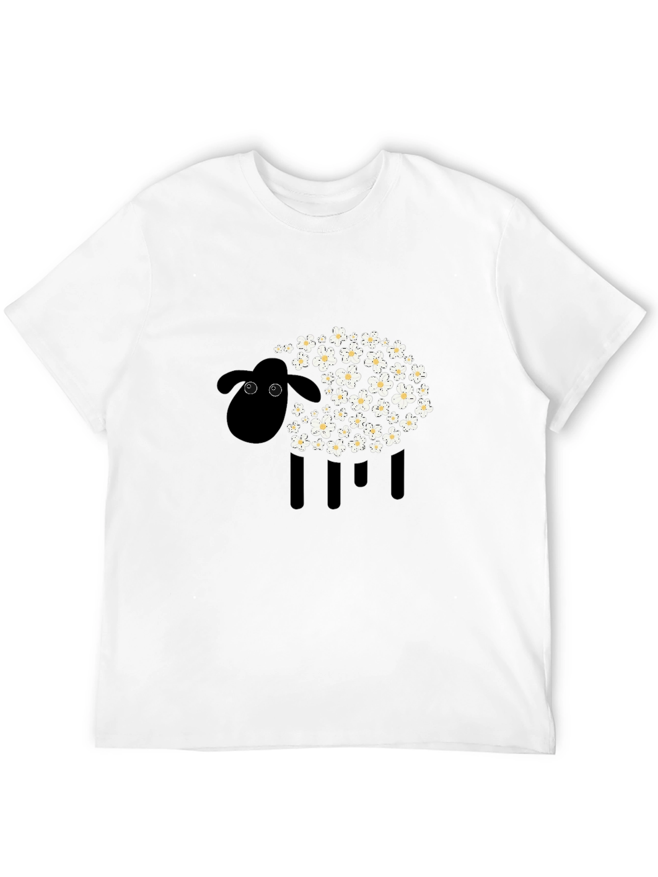 Black Sheep Floral Graphic Tee - Modern Style