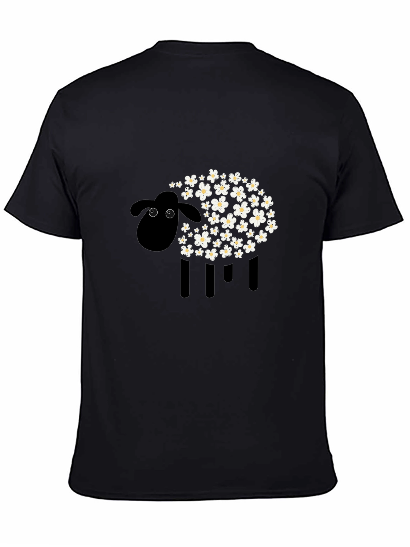 Black Sheep Floral Graphic Tee - Modern Style