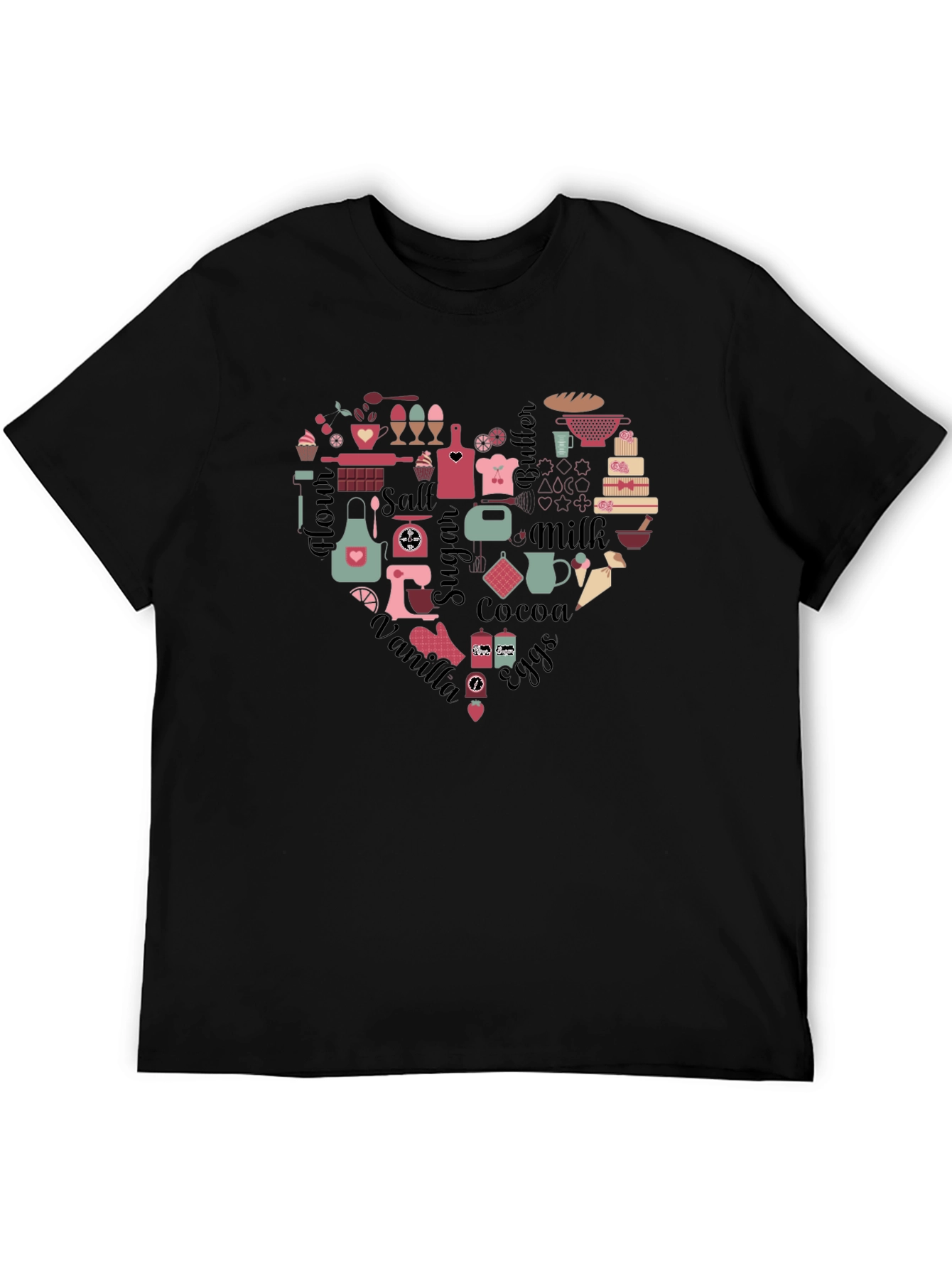 Baking Heart T-Shirt - Perfect for Bakers