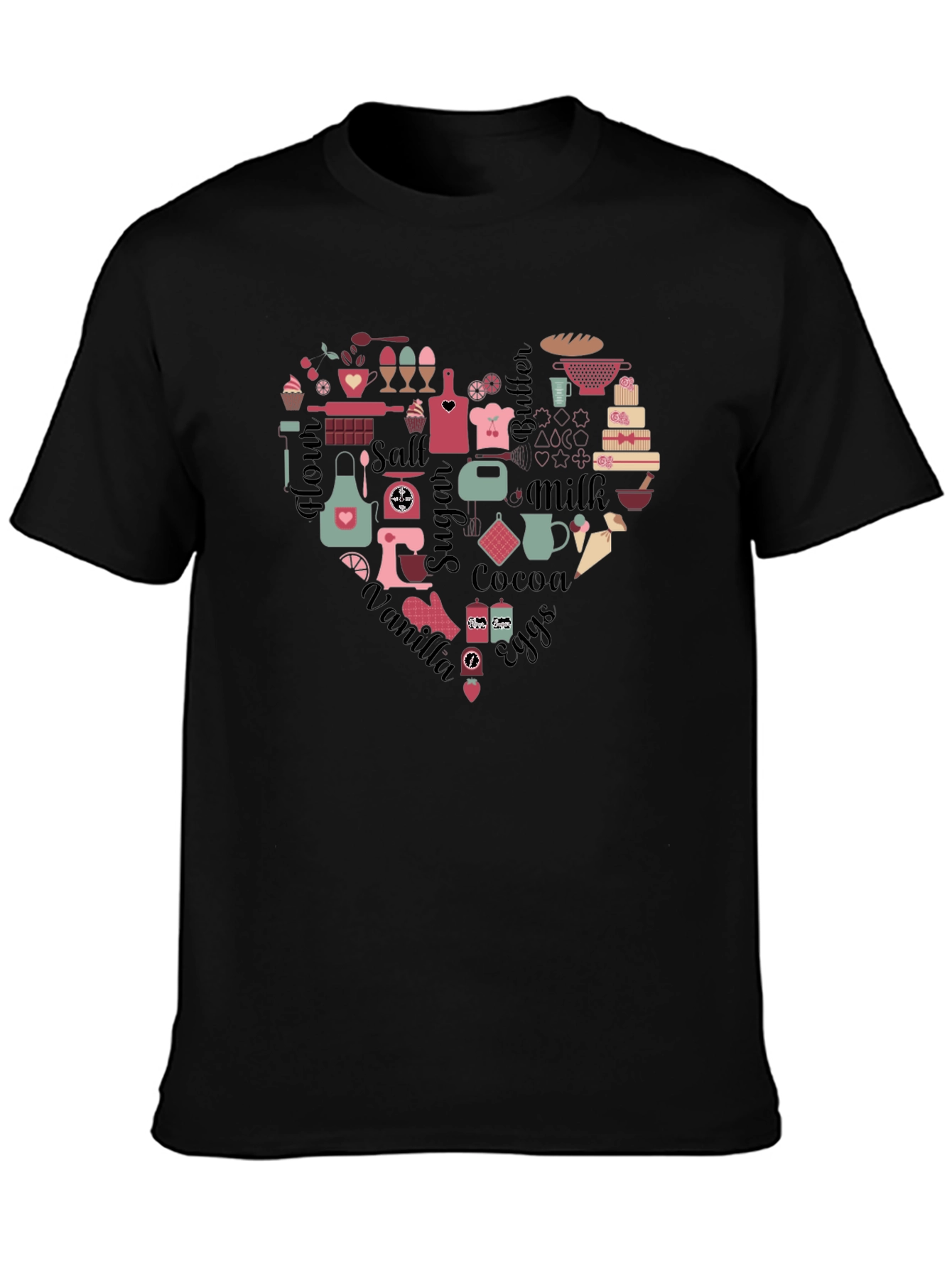 Baking Heart T-Shirt - Perfect for Bakers