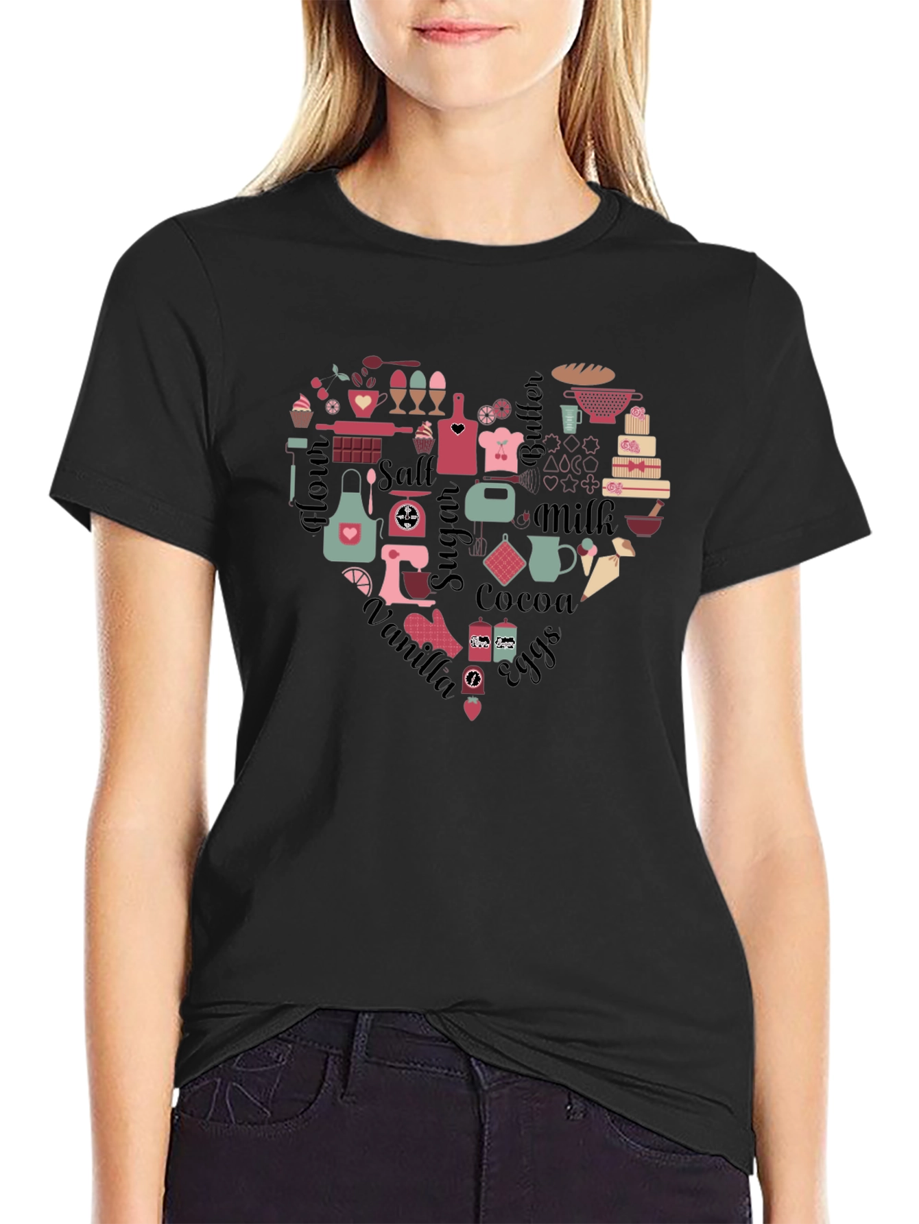 Baking Heart T-Shirt - Perfect for Bakers