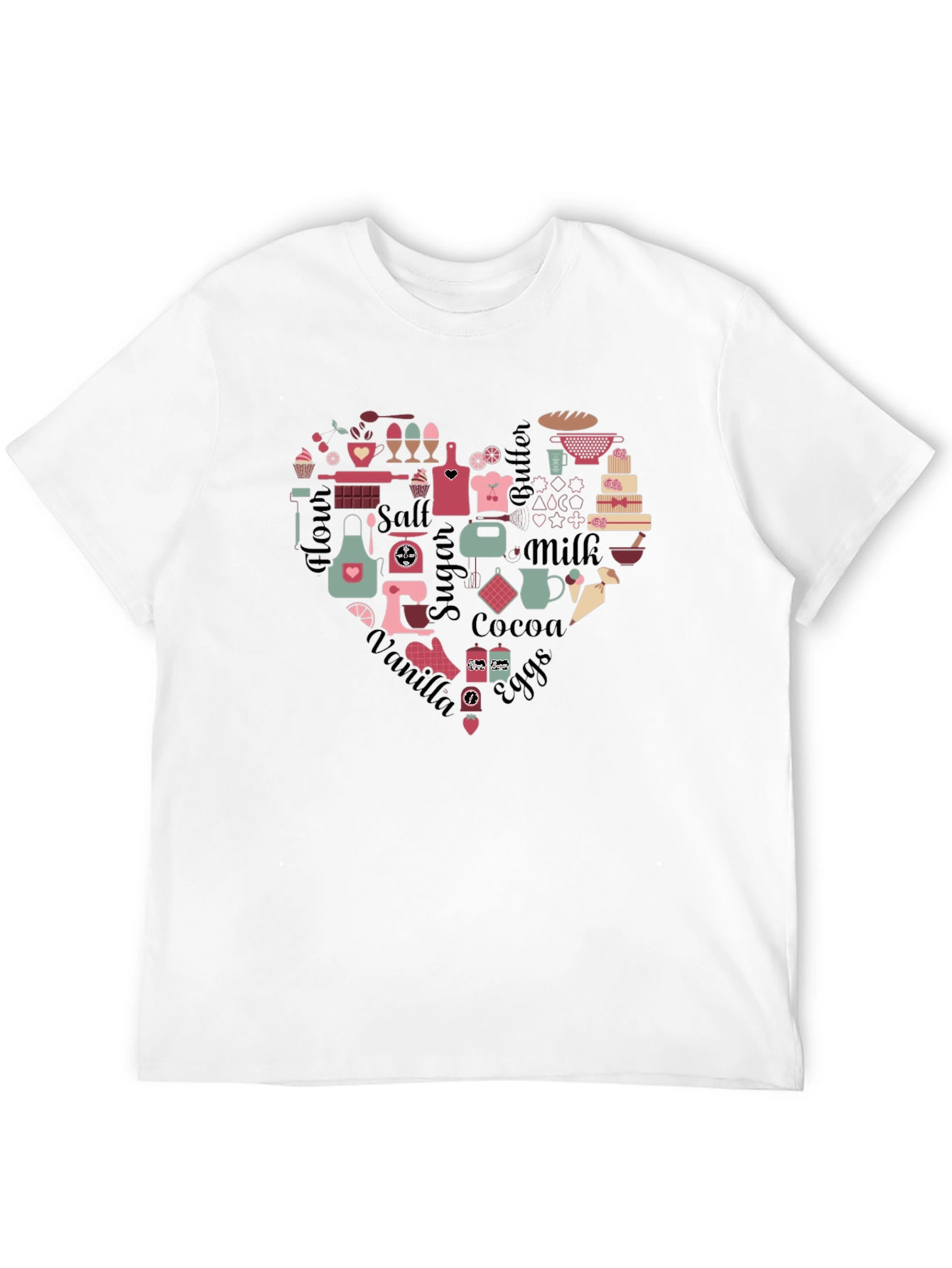 Baking Heart T-Shirt - Perfect for Bakers
