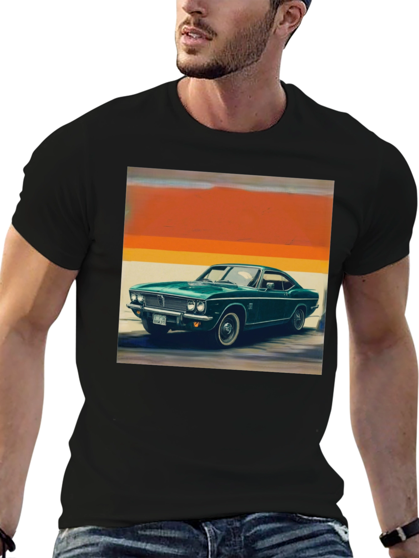 Classic Car Graphic Tee - Retro Style