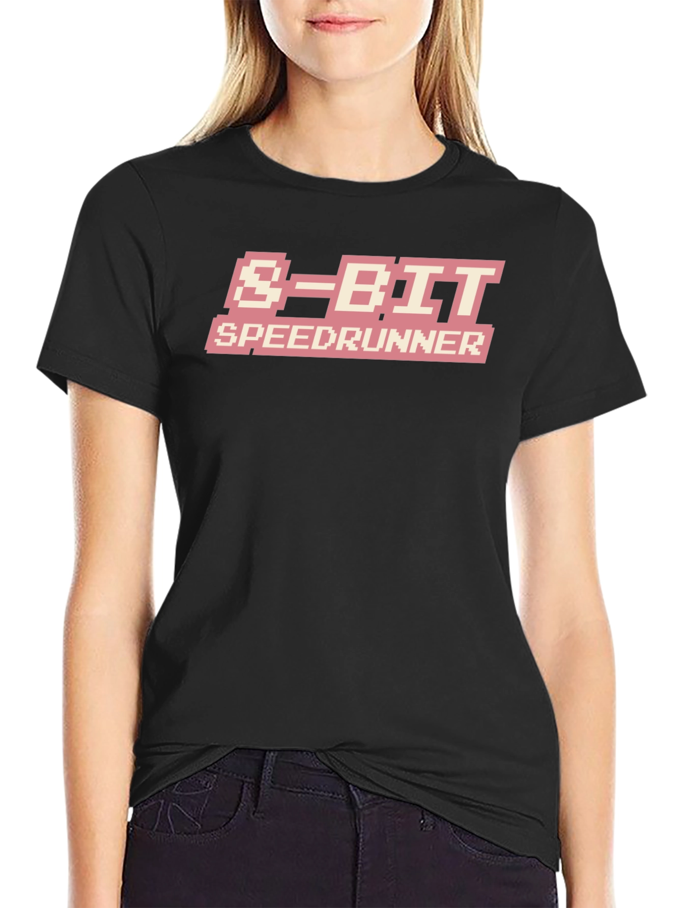 8-Bit Speedrunner Black T-Shirt