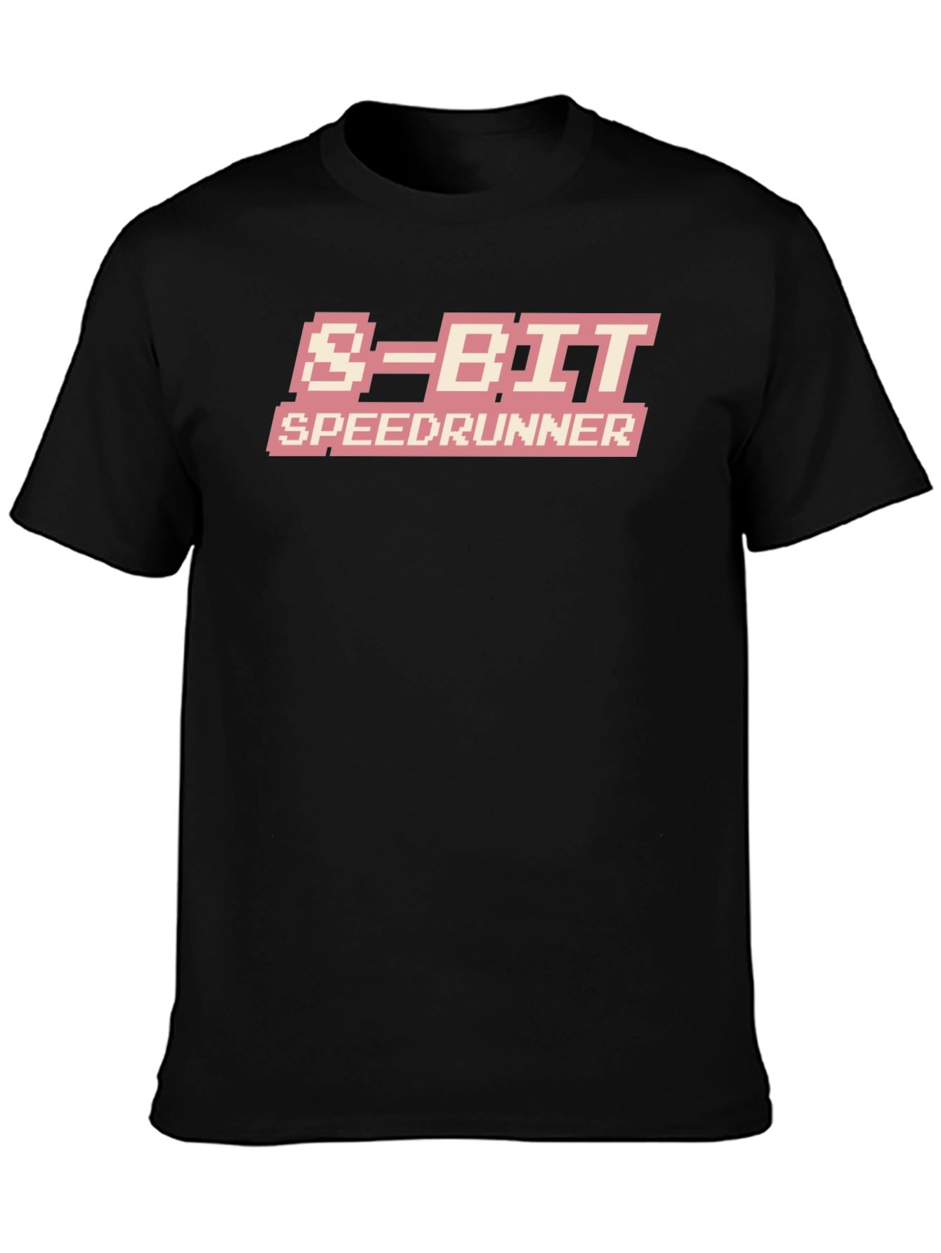 8-Bit Speedrunner Black T-Shirt