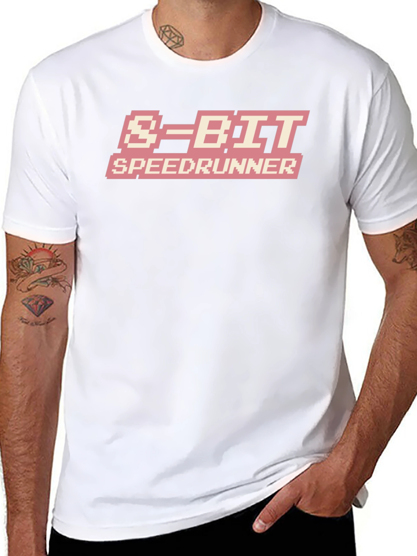 8-Bit Speedrunner Black T-Shirt