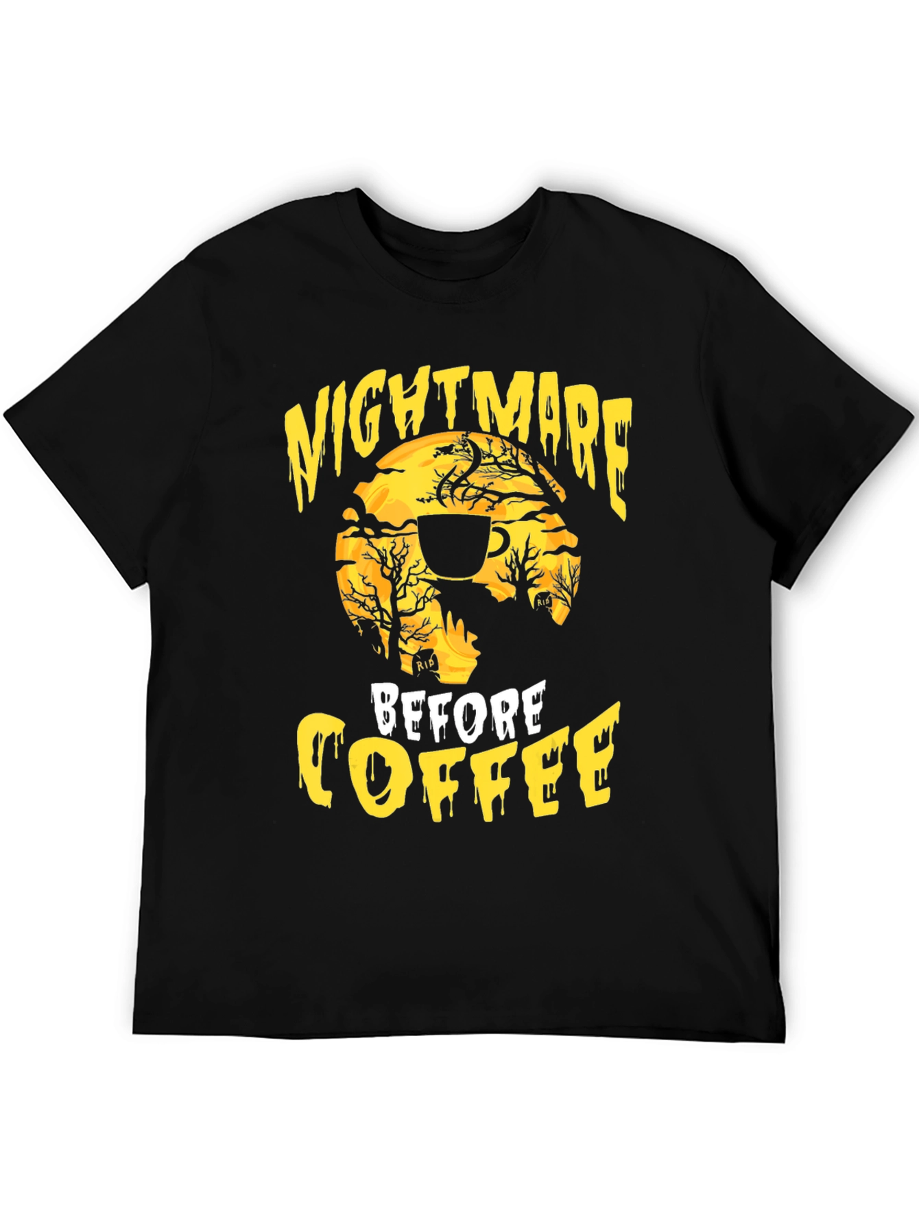 Nightmare Before Coffee Graphic T-Shirt