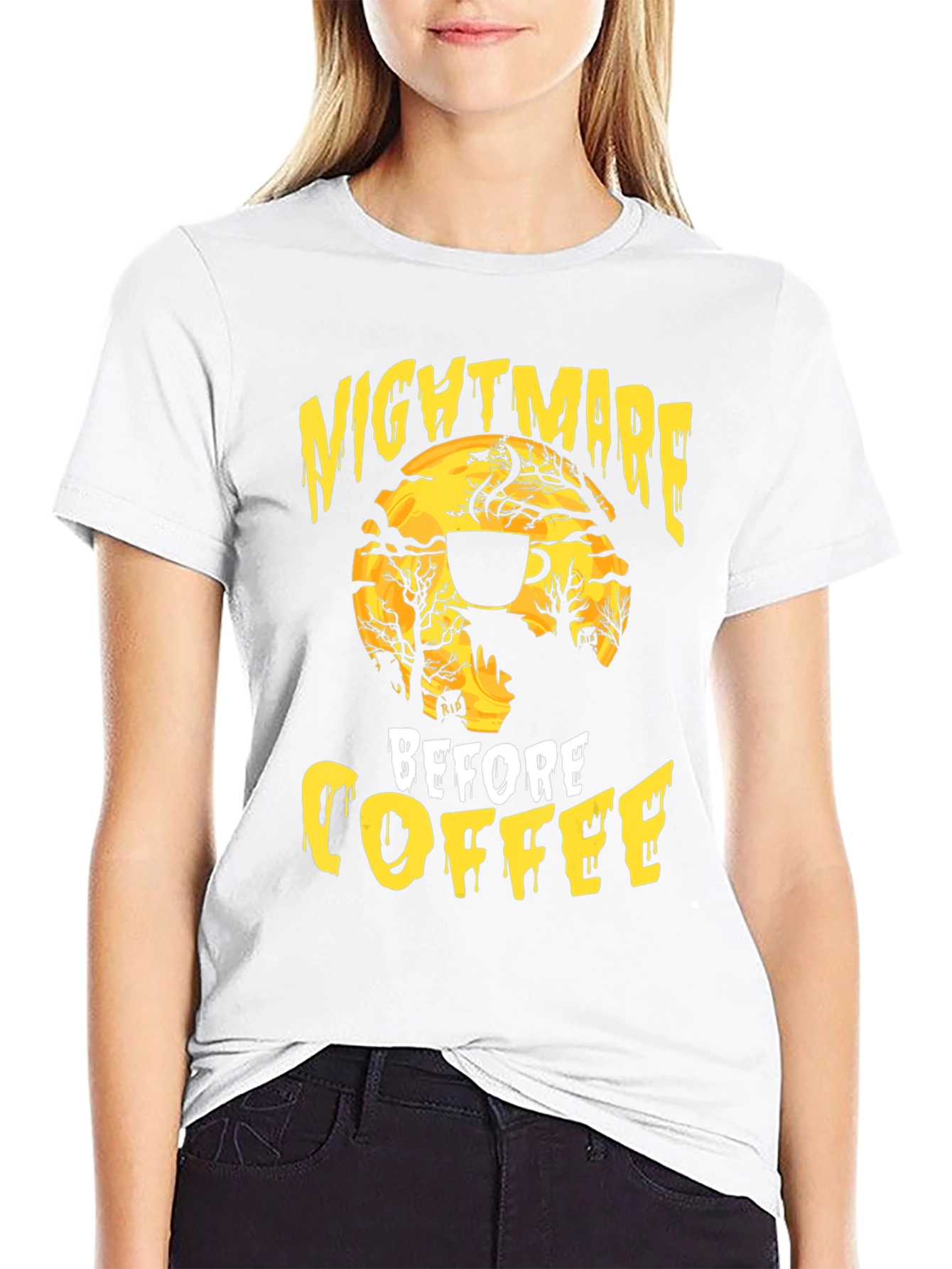 Nightmare Before Coffee Graphic T-Shirt