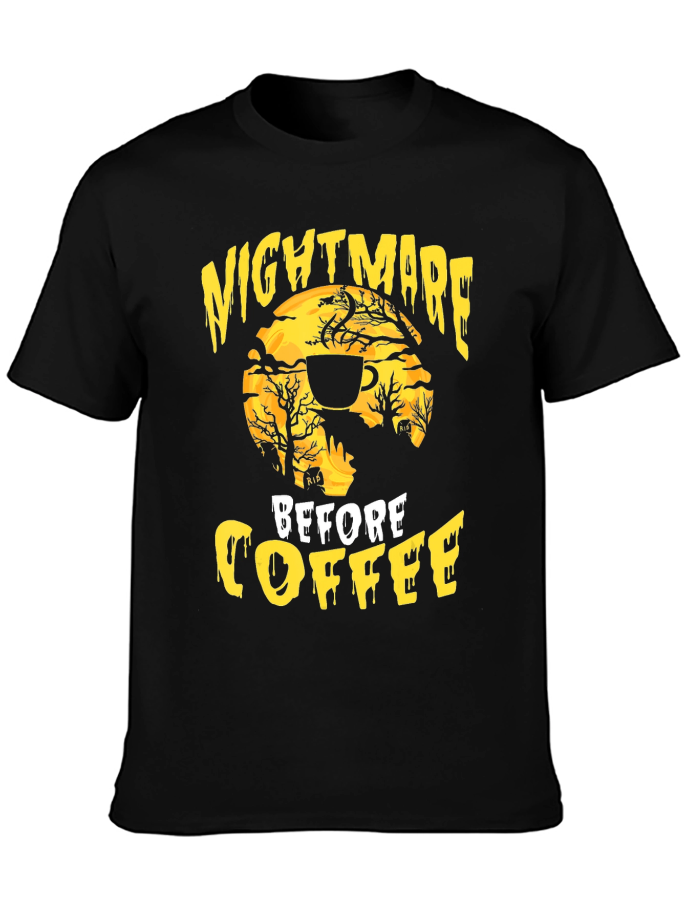 Nightmare Before Coffee Graphic T-Shirt