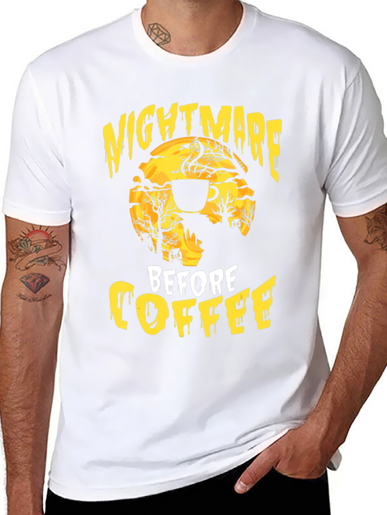 Nightmare Before Coffee Graphic T-Shirt