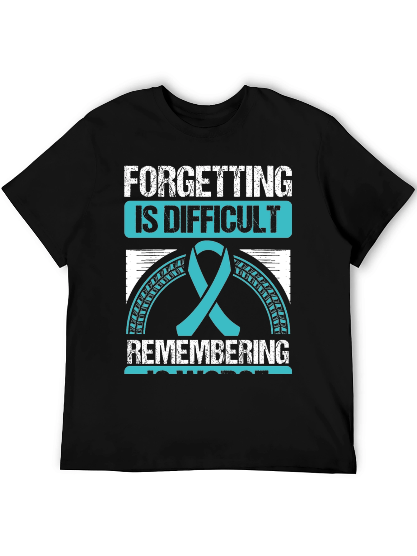 Difficult Forgetting Awareness Ribbon Graphic Tee