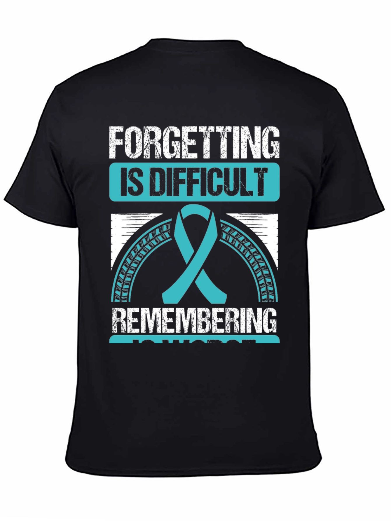 Difficult Forgetting Awareness Ribbon Graphic Tee