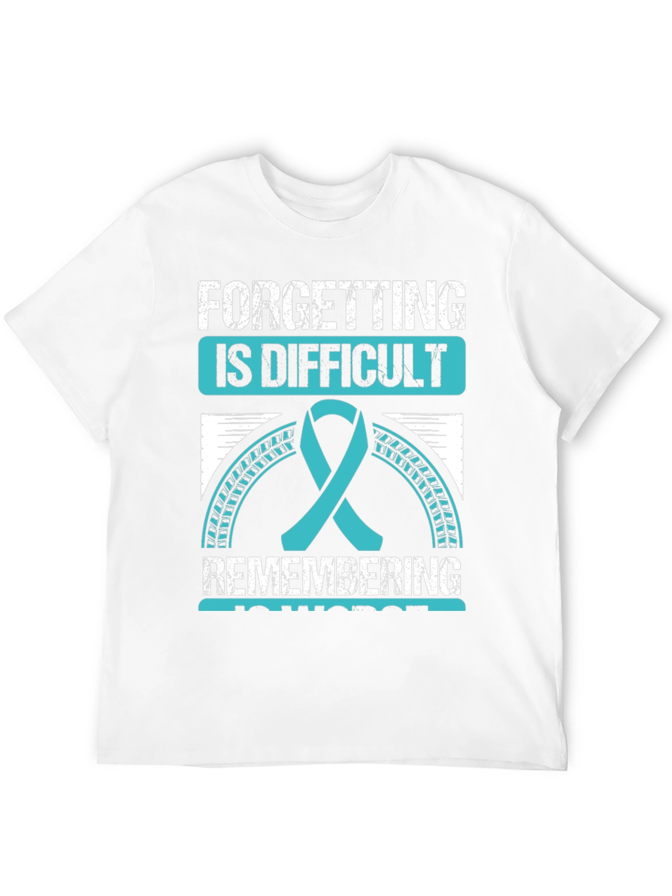 Difficult Forgetting Awareness Ribbon Graphic Tee
