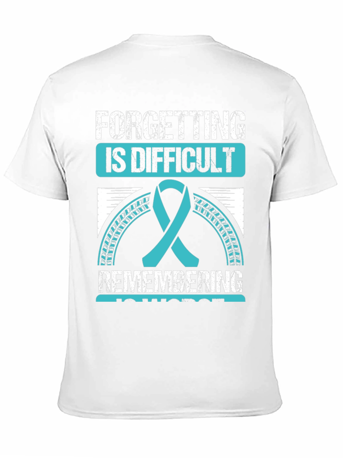 Difficult Forgetting Awareness Ribbon Graphic Tee