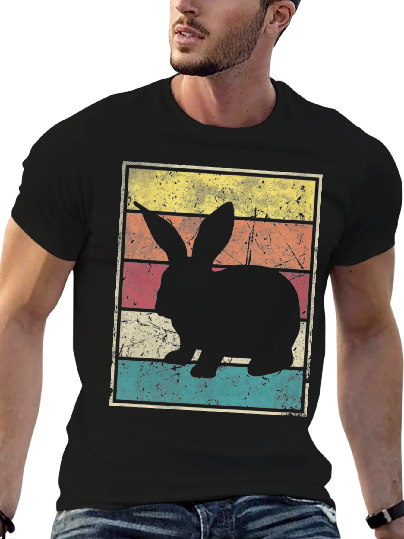 Retro Bunny Rabbit Graphic T-Shirt