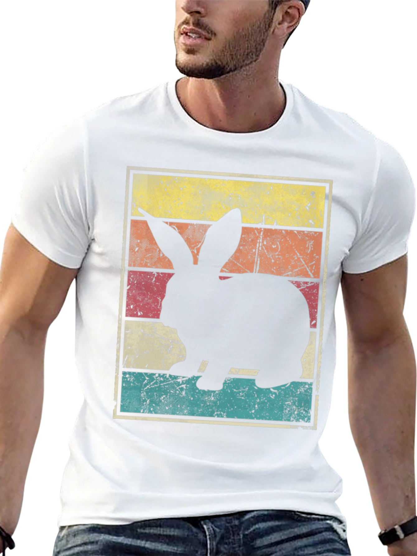 Retro Bunny Rabbit Graphic T-Shirt