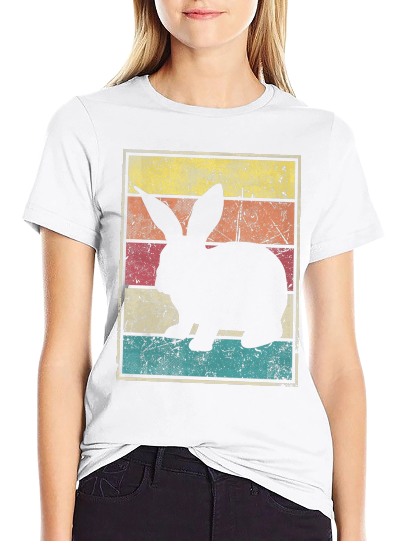 Retro Bunny Rabbit Graphic T-Shirt