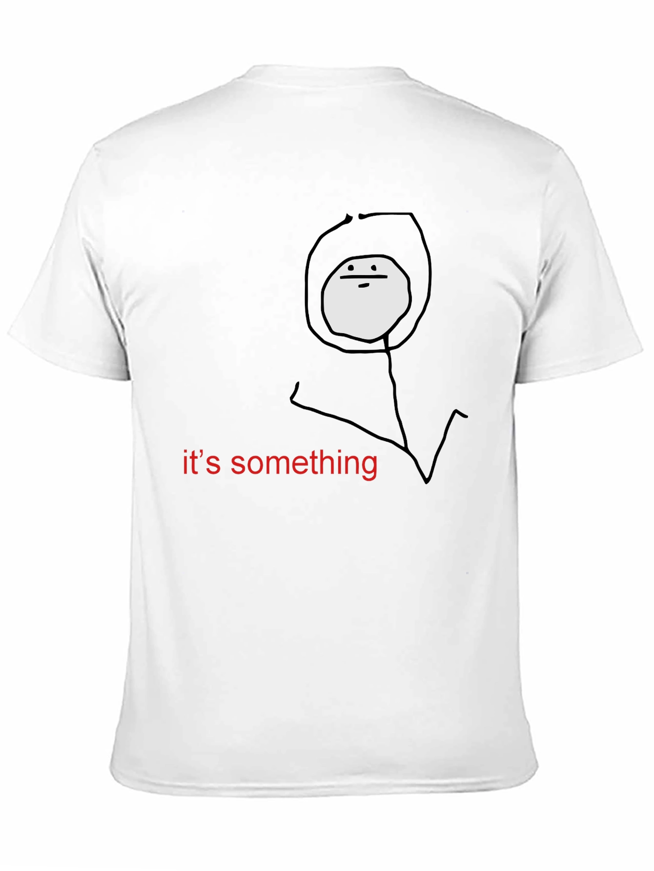 Something Meme Black T-Shirt
