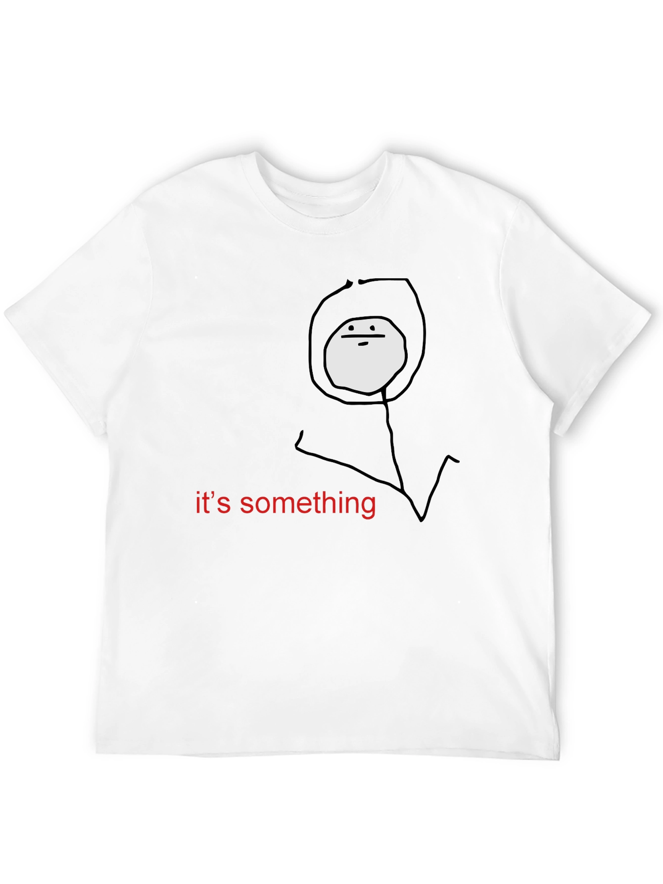 Something Meme Black T-Shirt