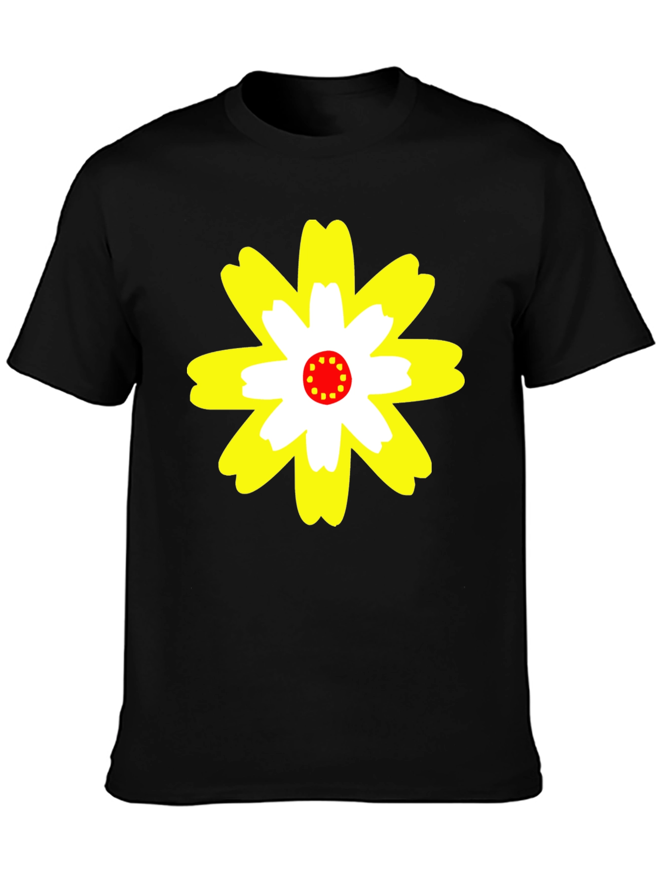 Flower Power Graphic Tee - Black