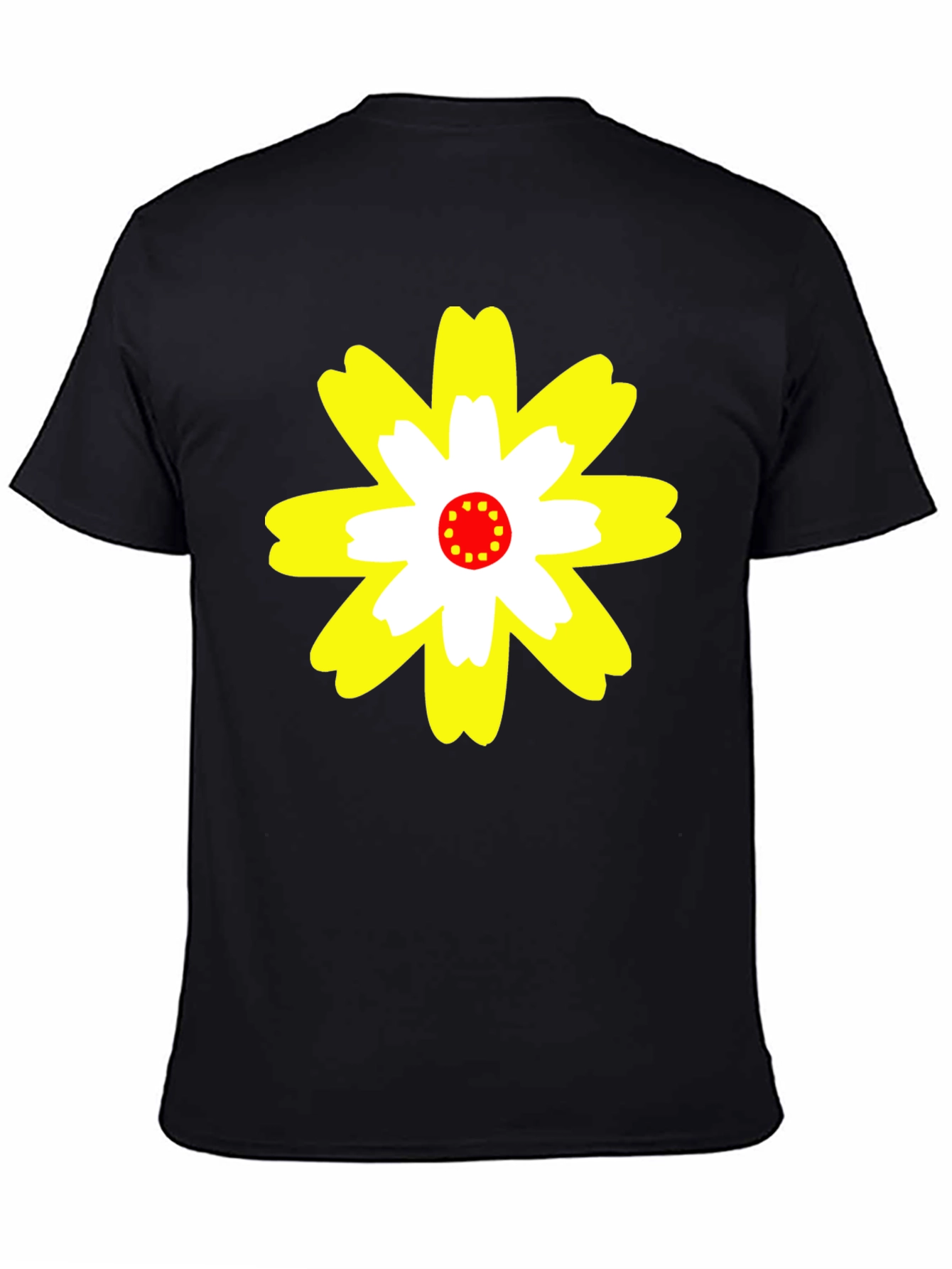 Flower Power Graphic Tee - Black
