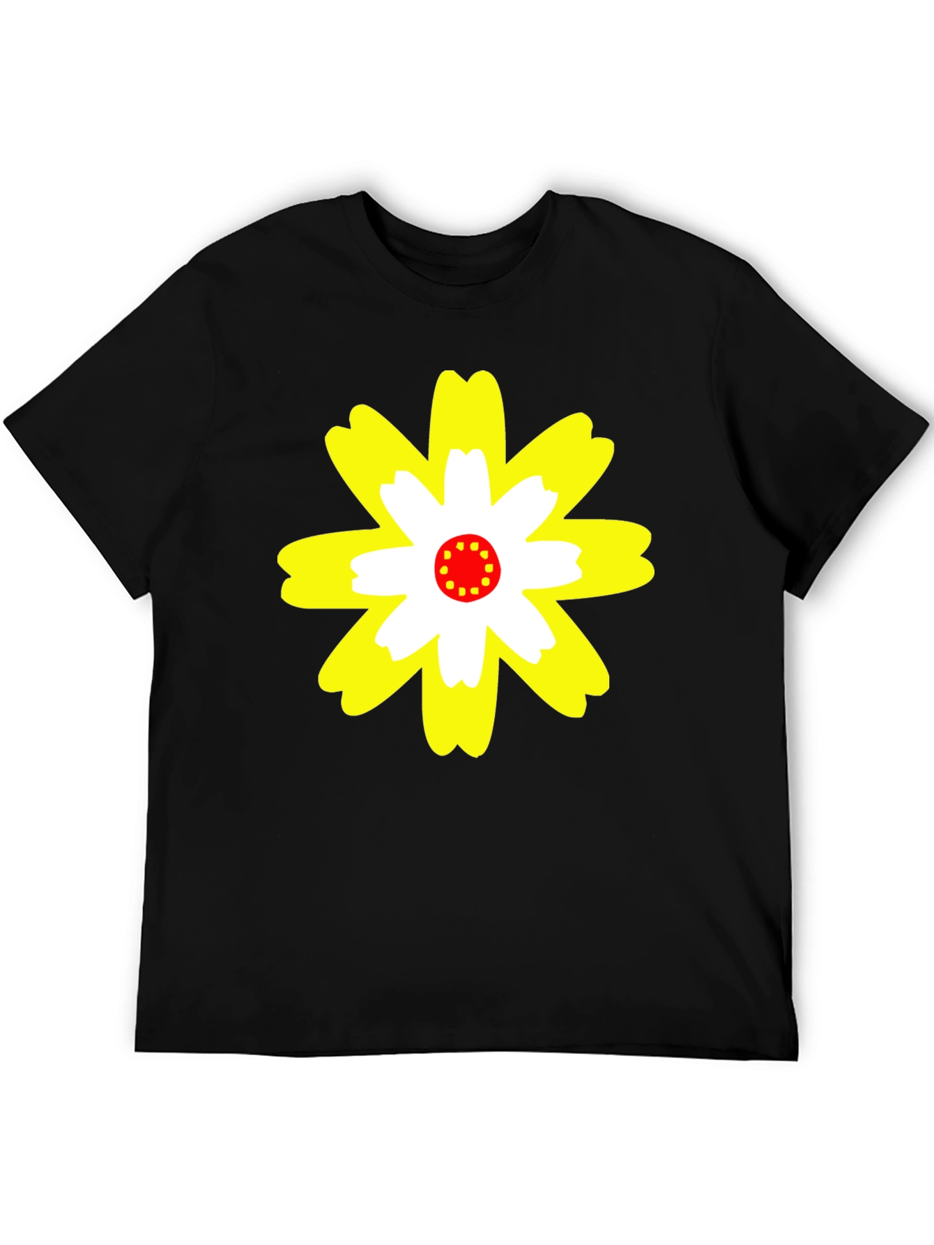 Flower Power Graphic Tee - Black