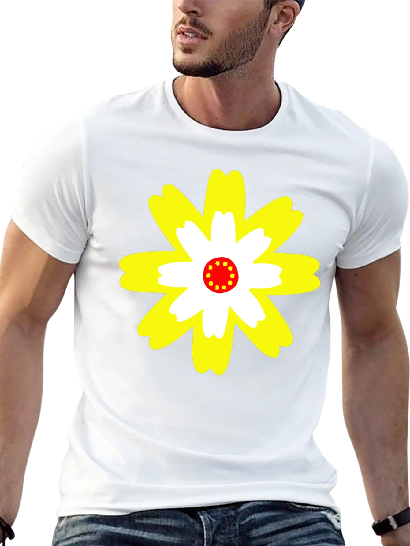 Flower Power Graphic Tee - Black