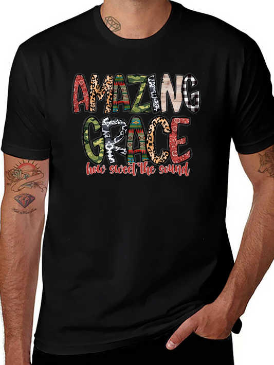 Amazing Grace Graphic Tee - Black
