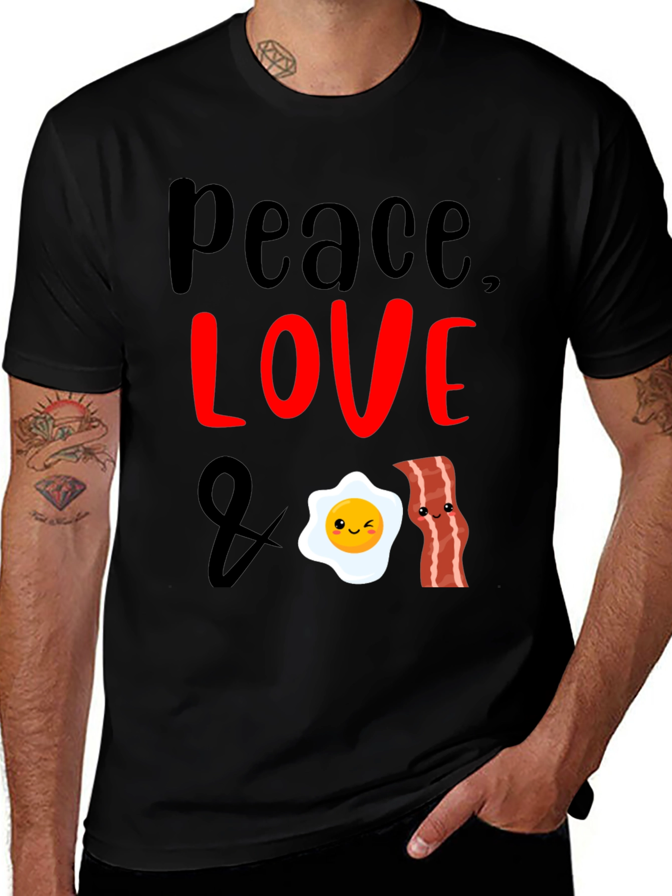 Peace Love and Bacon T-Shirt