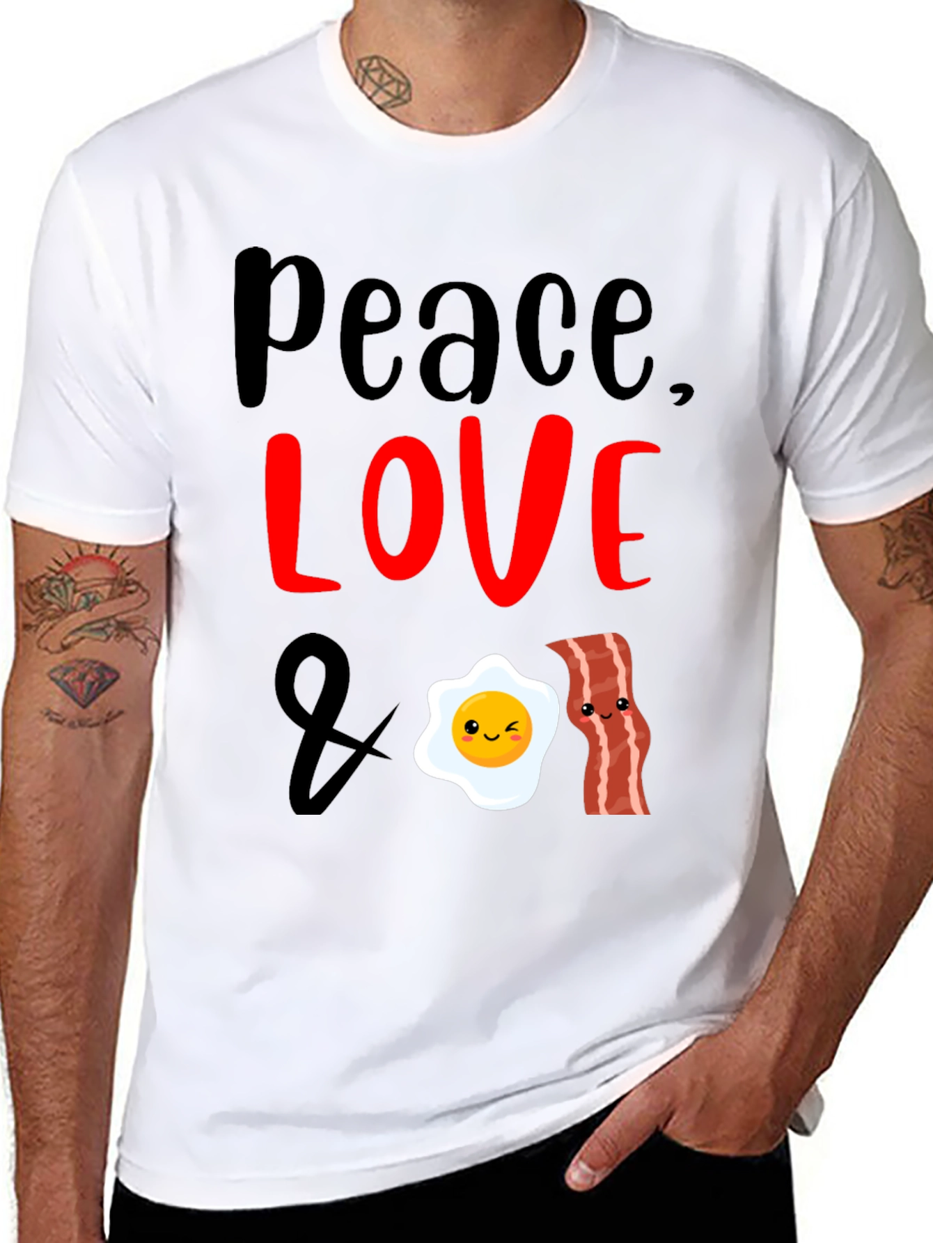 Peace Love and Bacon T-Shirt