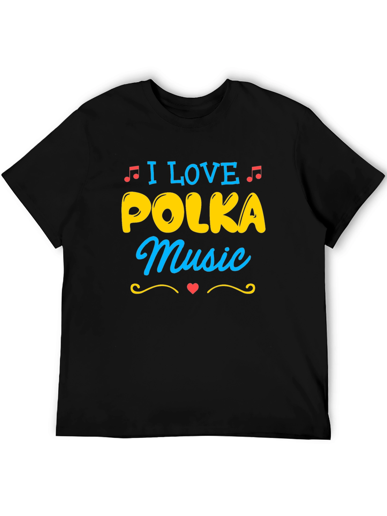 I Love Polka Music T-Shirt - Novelty Design